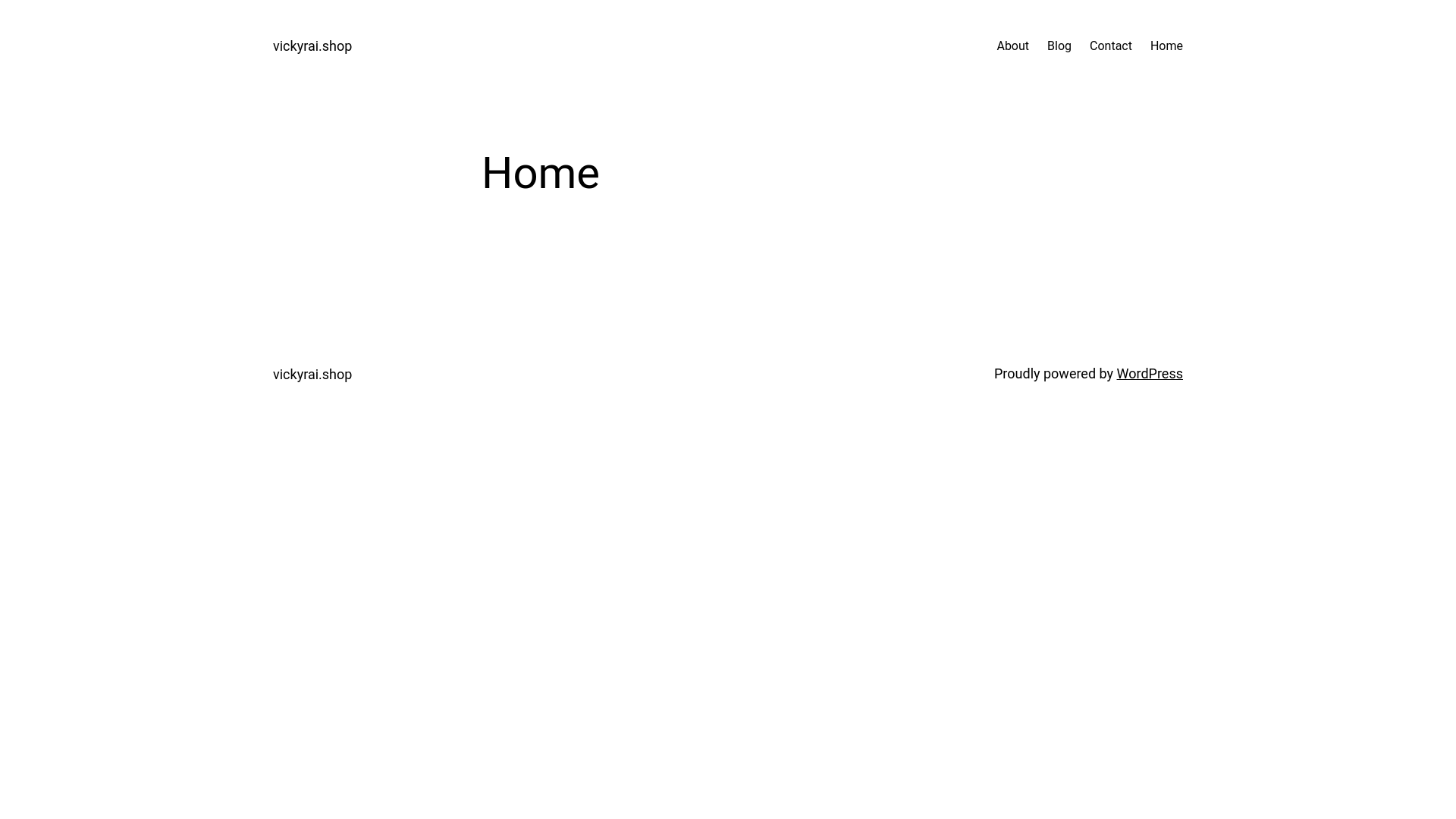 website screenshot of https://vickyrai.shop/