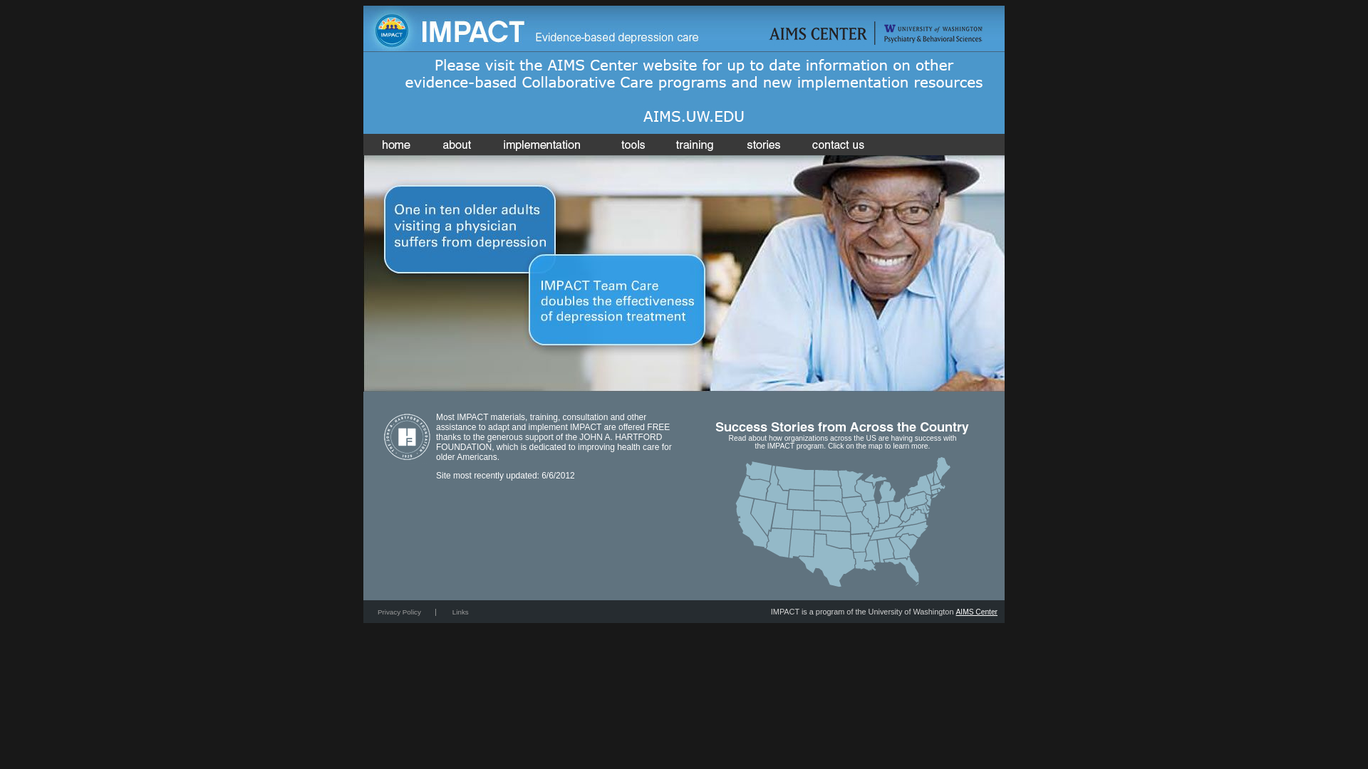 website screenshot of https://impact-uw.net/
