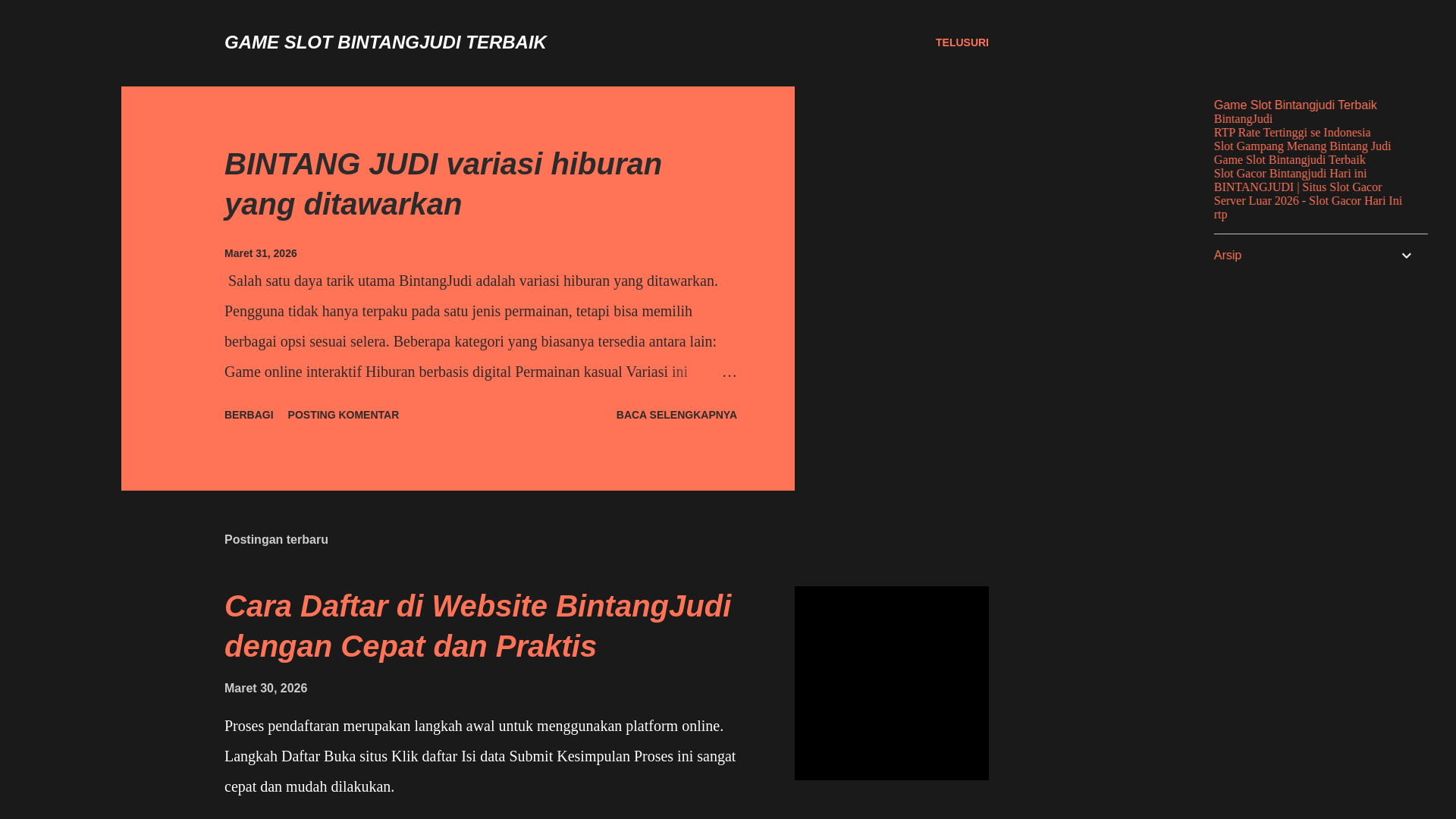 website screenshot of https://bintangjudiresmi.store/