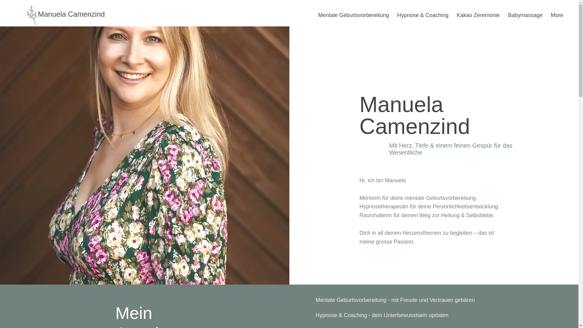 website screenshot of https://manuelacamenzind.ch/