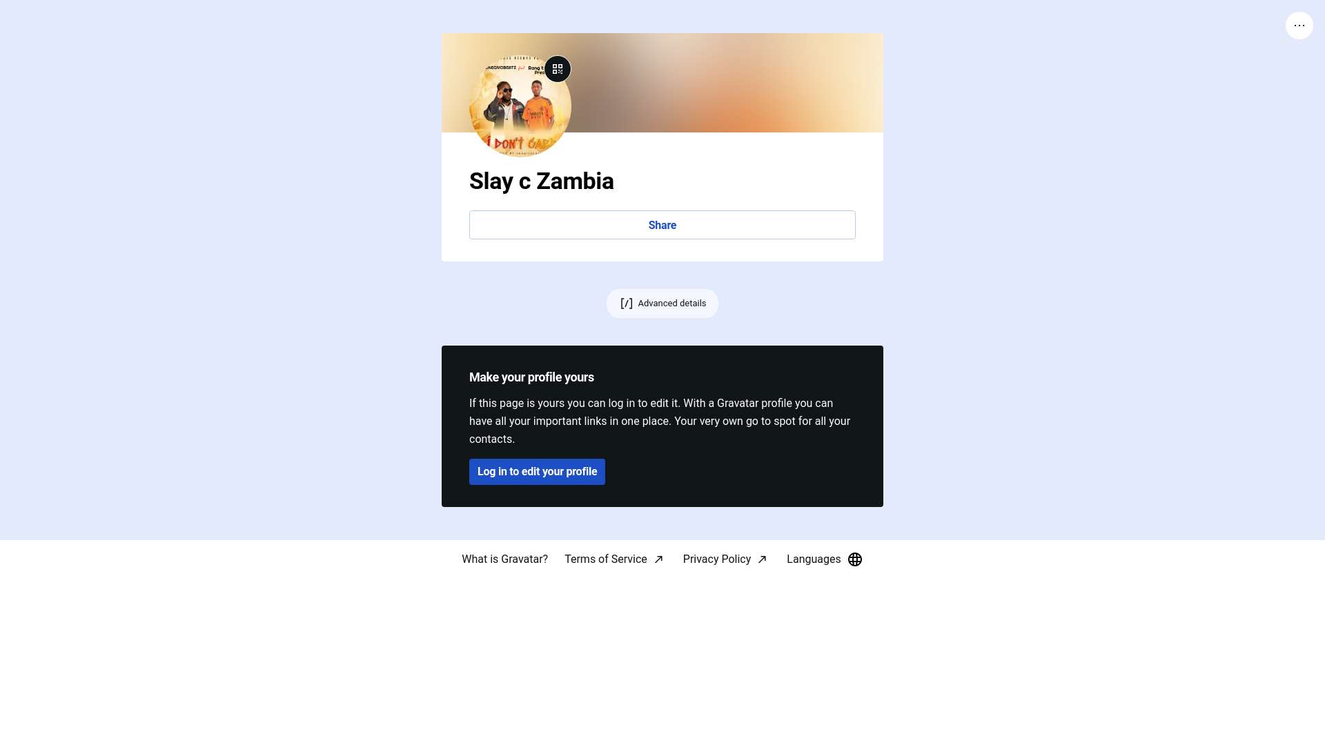 website screenshot of https://slayczambia.pro/