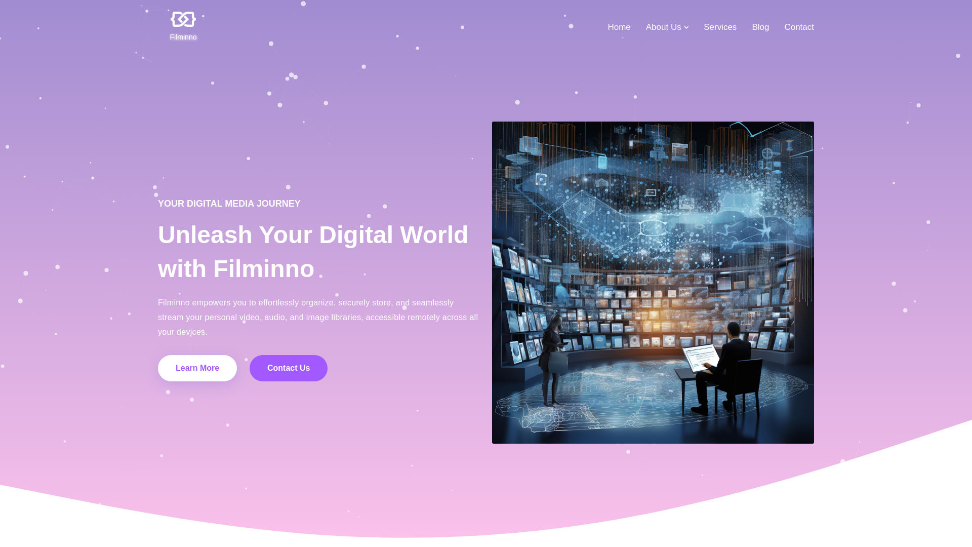 website screenshot of https://filminno.com/