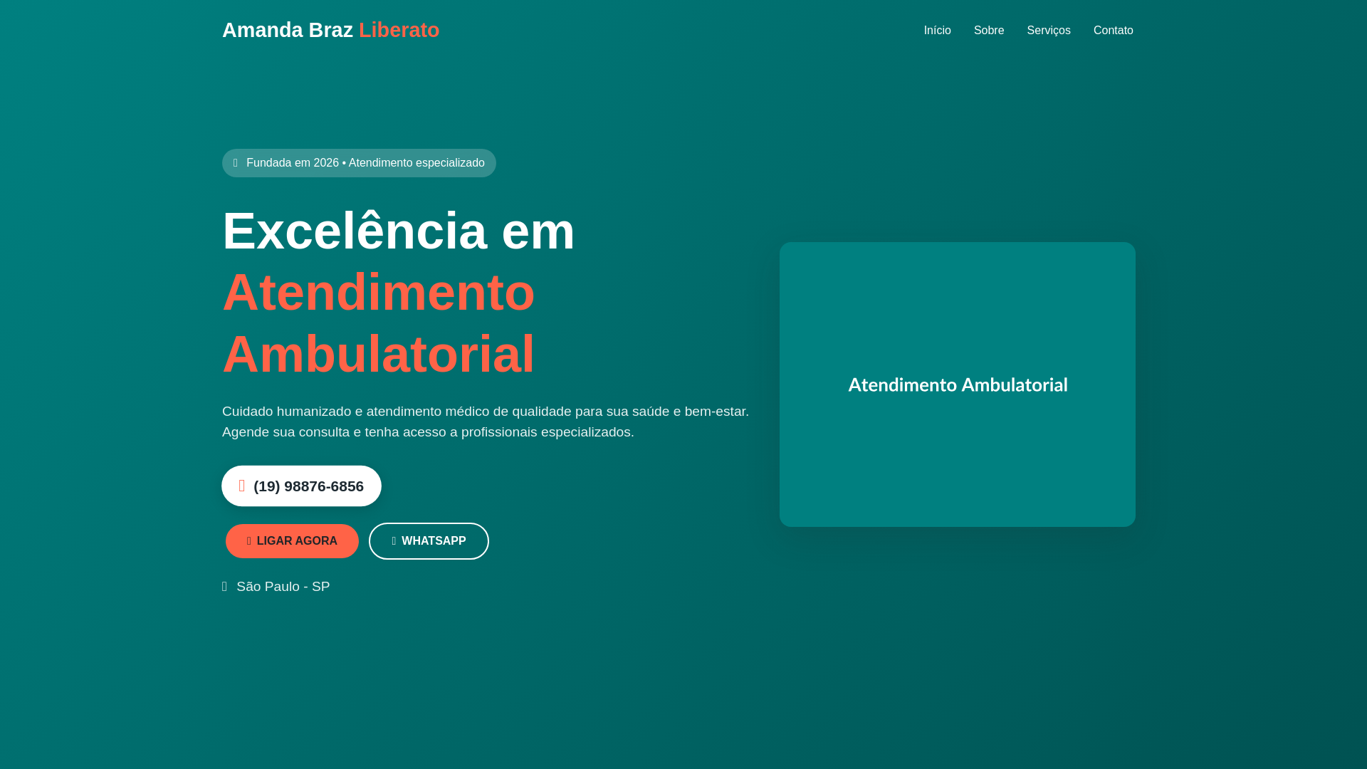 website screenshot of https://amandabrazliberato.com/