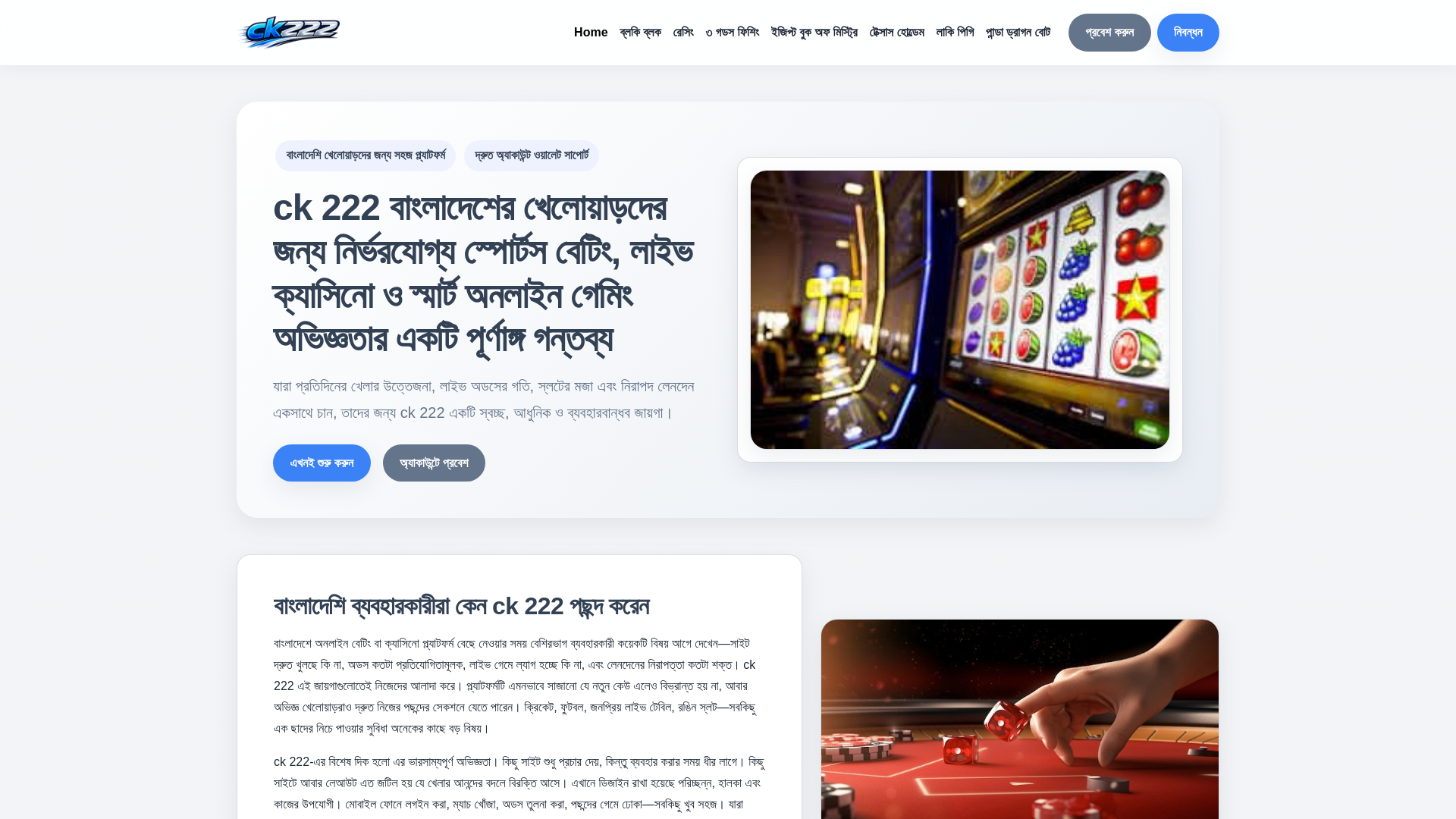 website screenshot of https://ck222.bid/