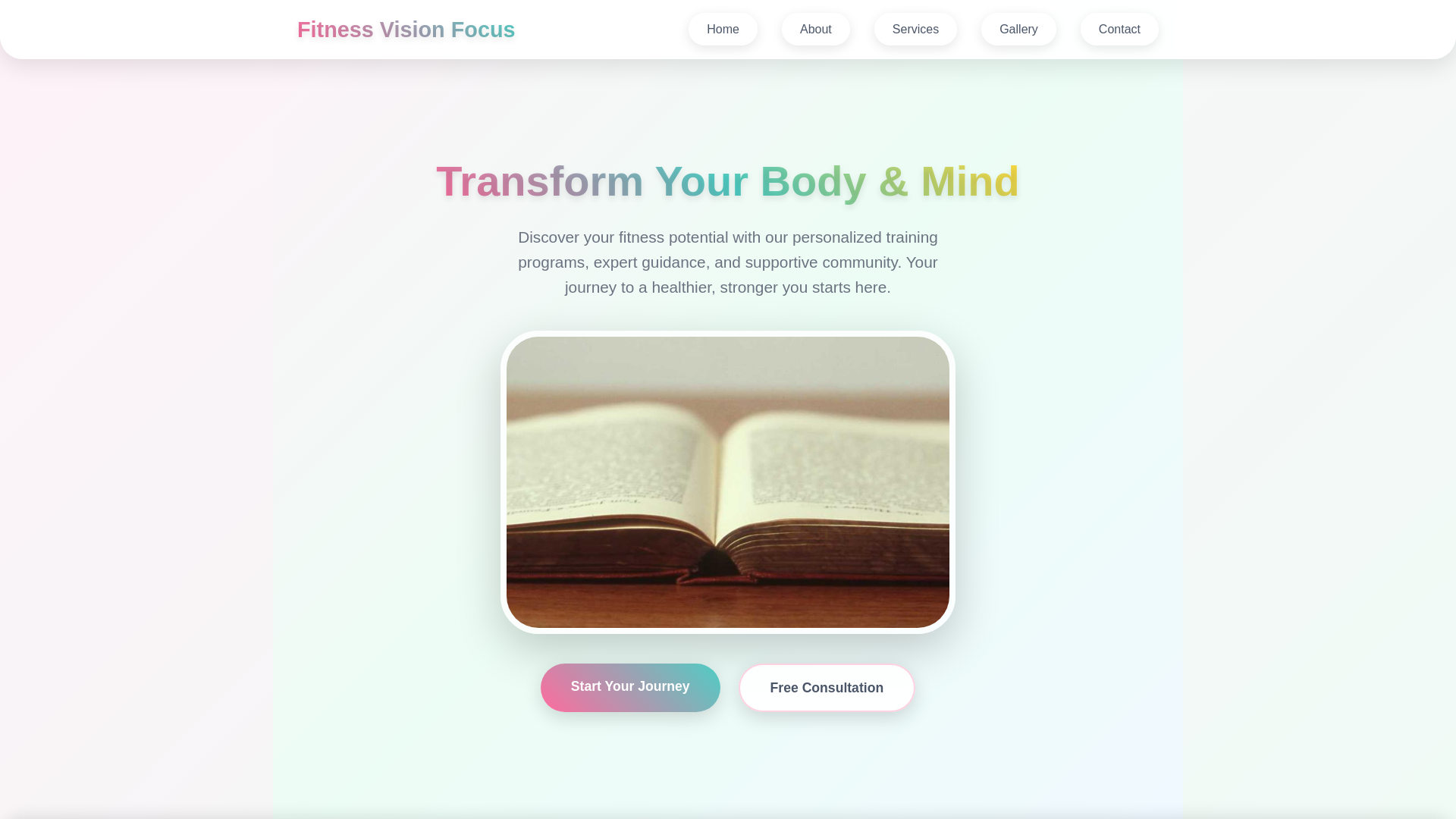 website screenshot of https://fitnessvisionfocus.digital
