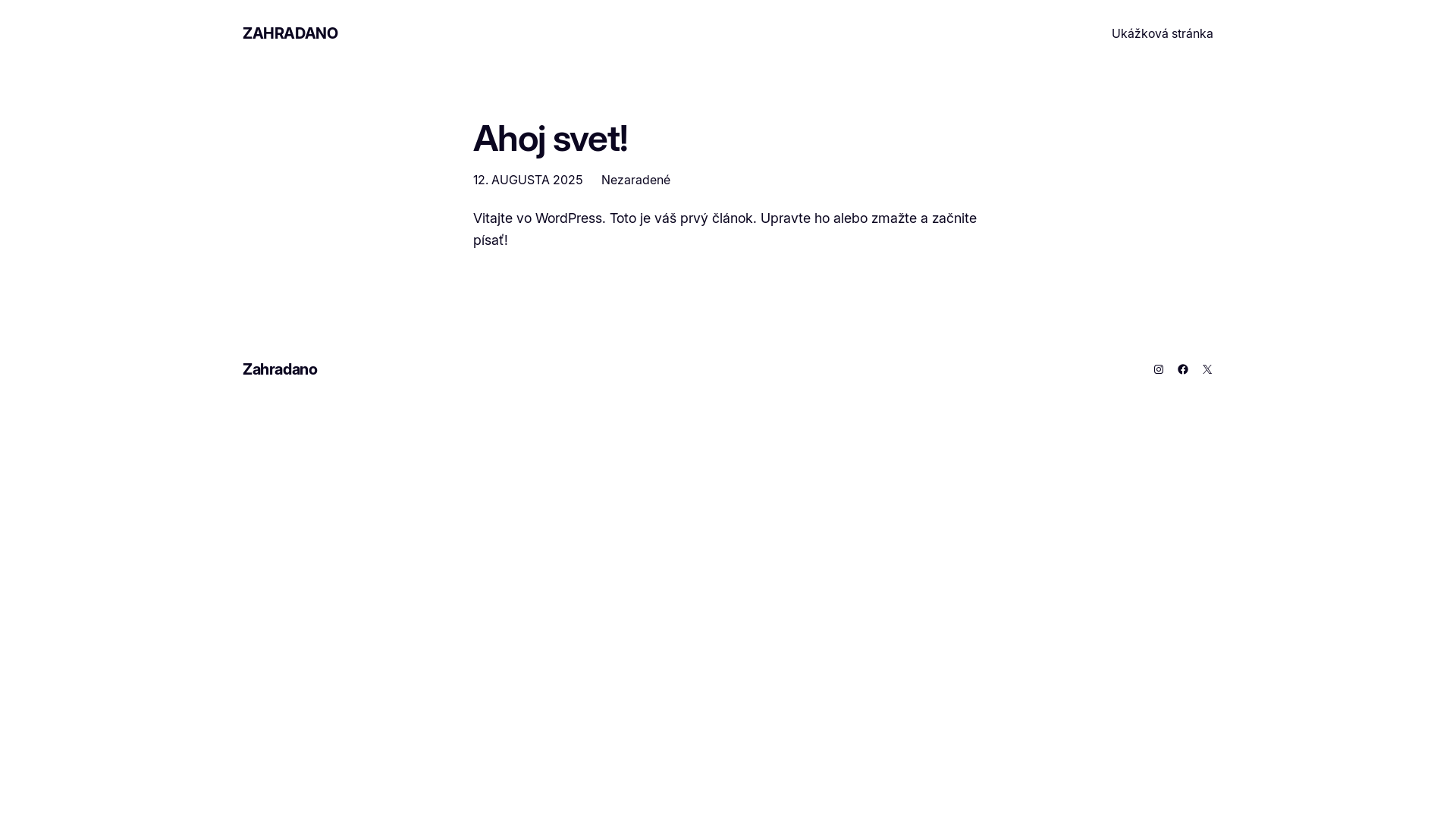 website screenshot of https://zahradano.sk/