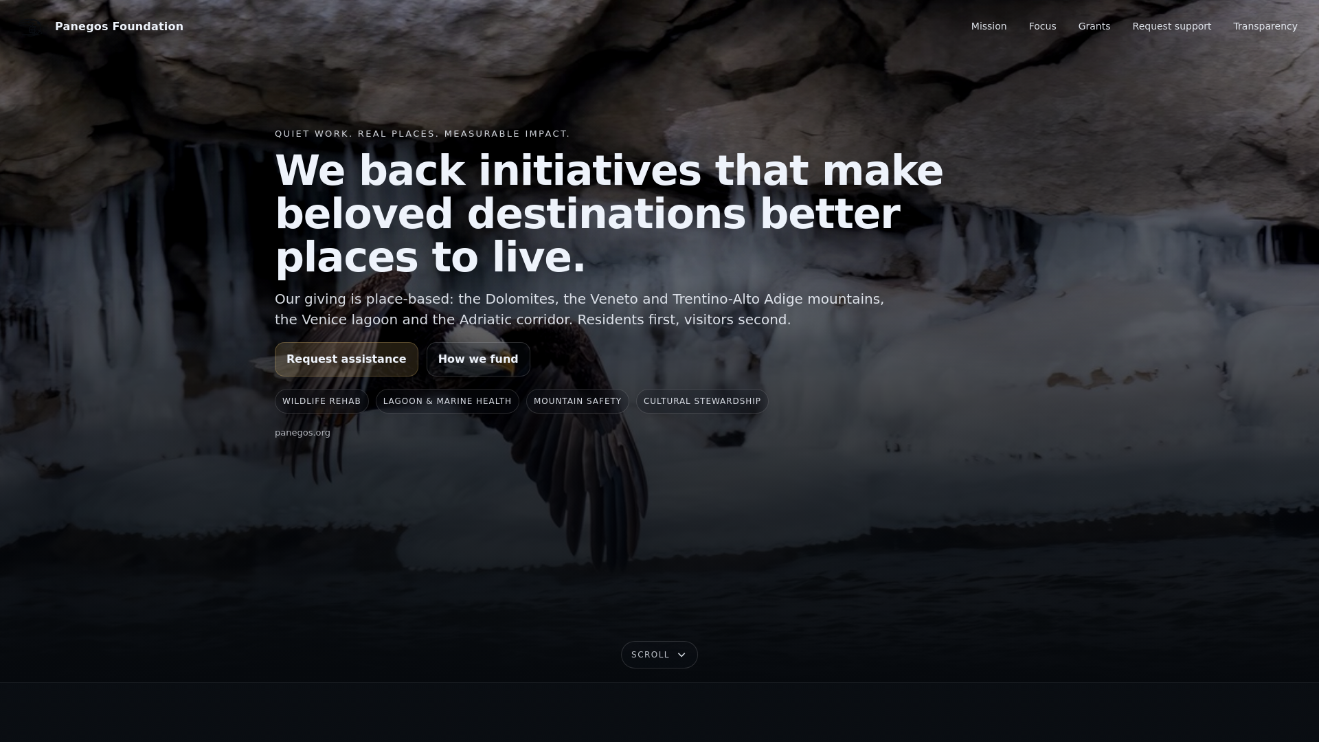 website screenshot of https://panegosorg.pages.dev/