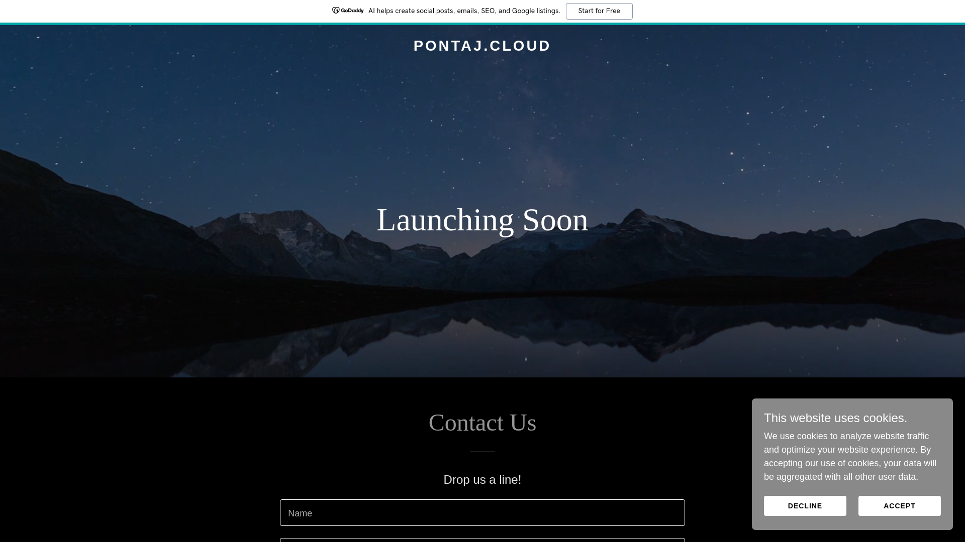 website screenshot of https://pontaj.cloud/