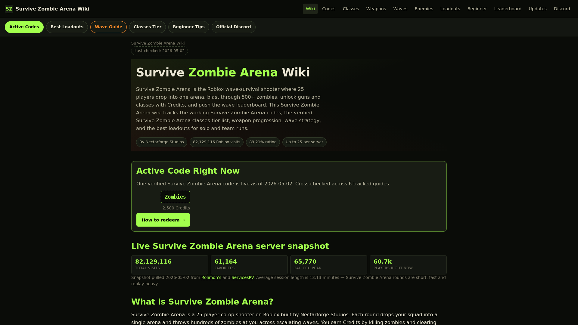 website screenshot of https://survivezombiearena-com.pages.dev/