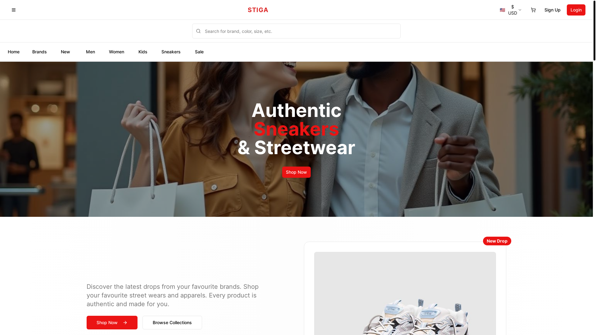 website screenshot of https://stigafinal.pages.dev/