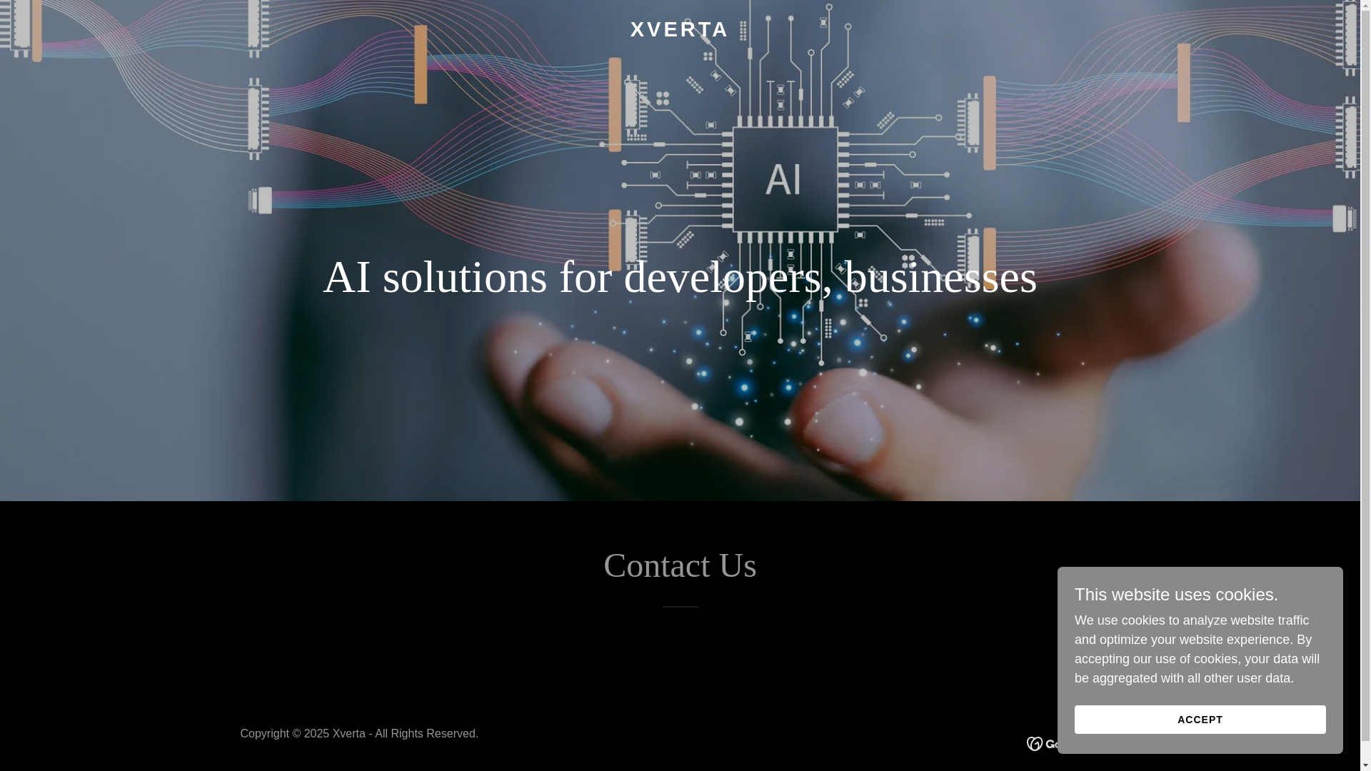 website screenshot of https://xverta.com/