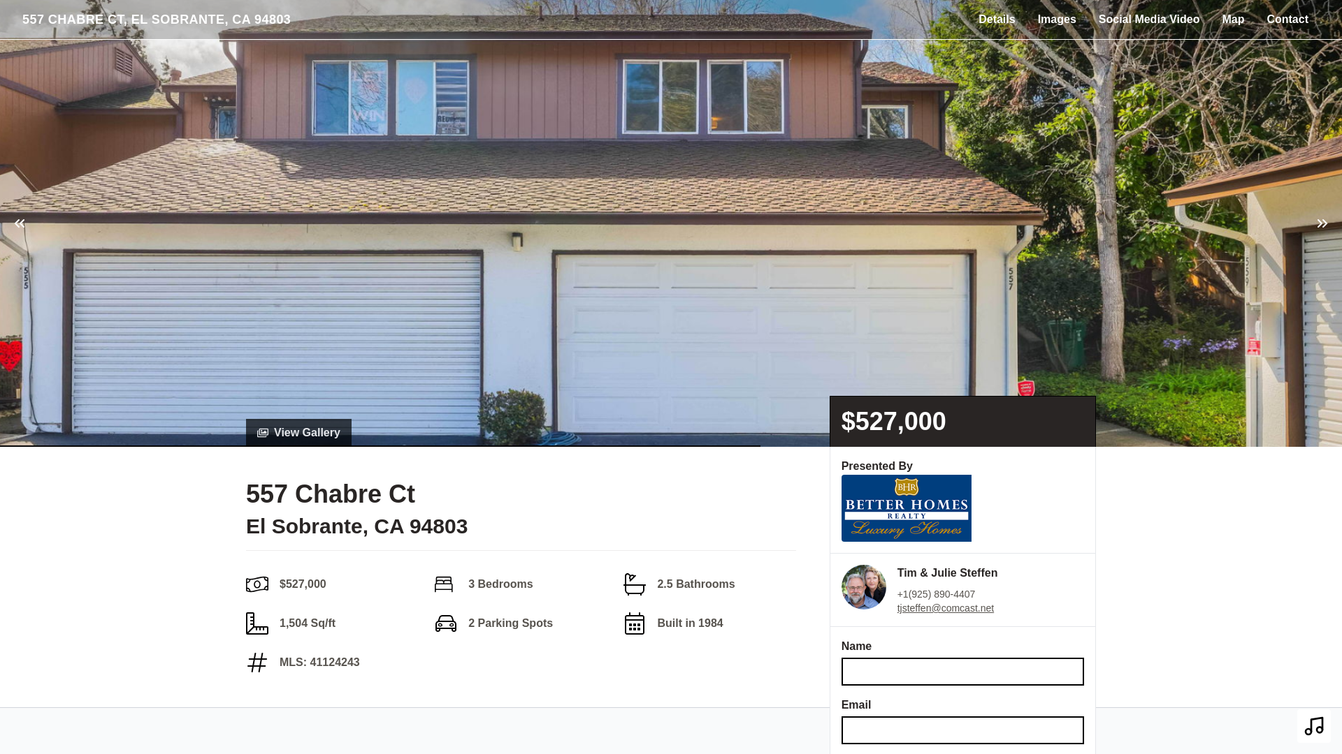 website screenshot of https://557chabrecourt.com/