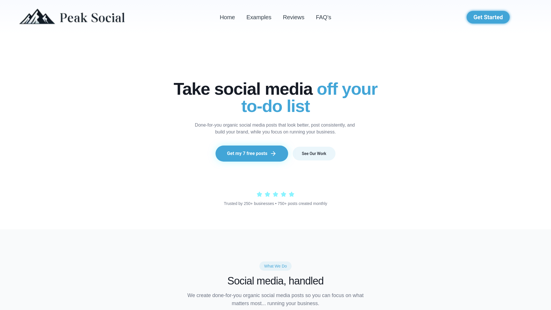 website screenshot of https://ultrapeaksocial.com/