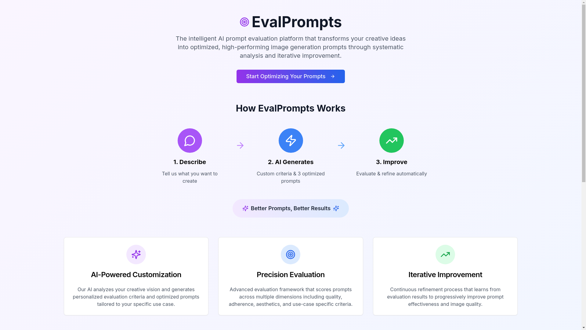website screenshot of https://evalprompts.com/