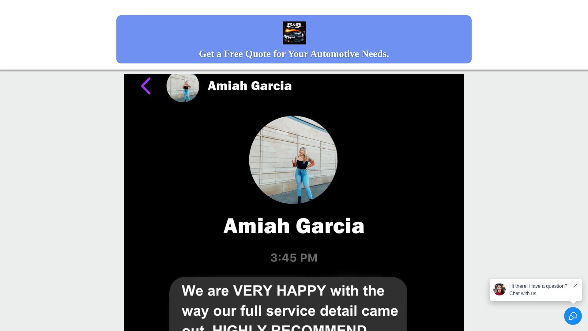 website screenshot of https://bbautospa.org