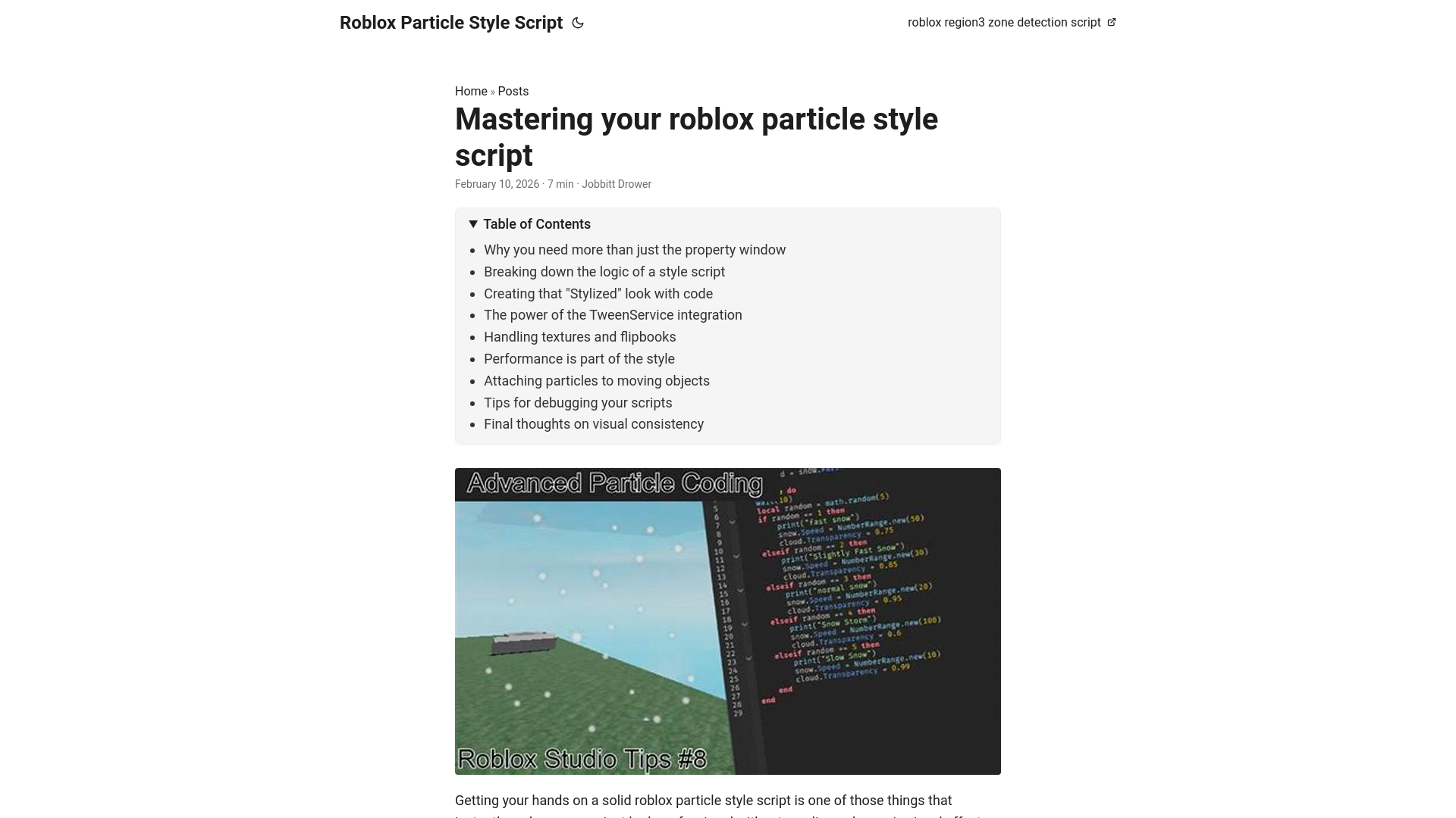 website screenshot of https://roblox-particle-style-script.pages.dev/