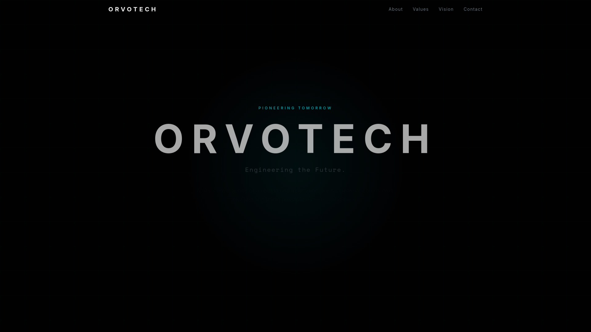 website screenshot of https://orvotech.app/