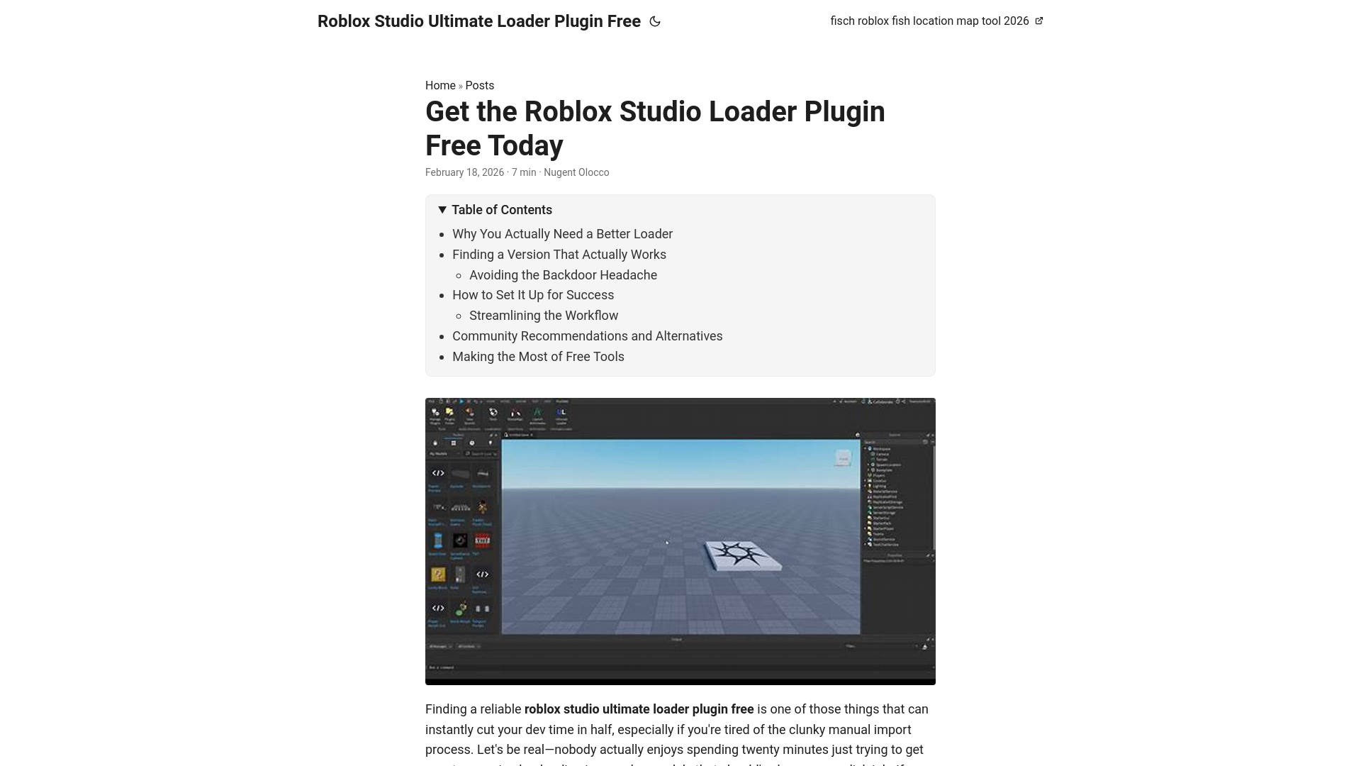 website screenshot of https://roblox-studio-ultimate-loader-plugin-free.pages.dev/