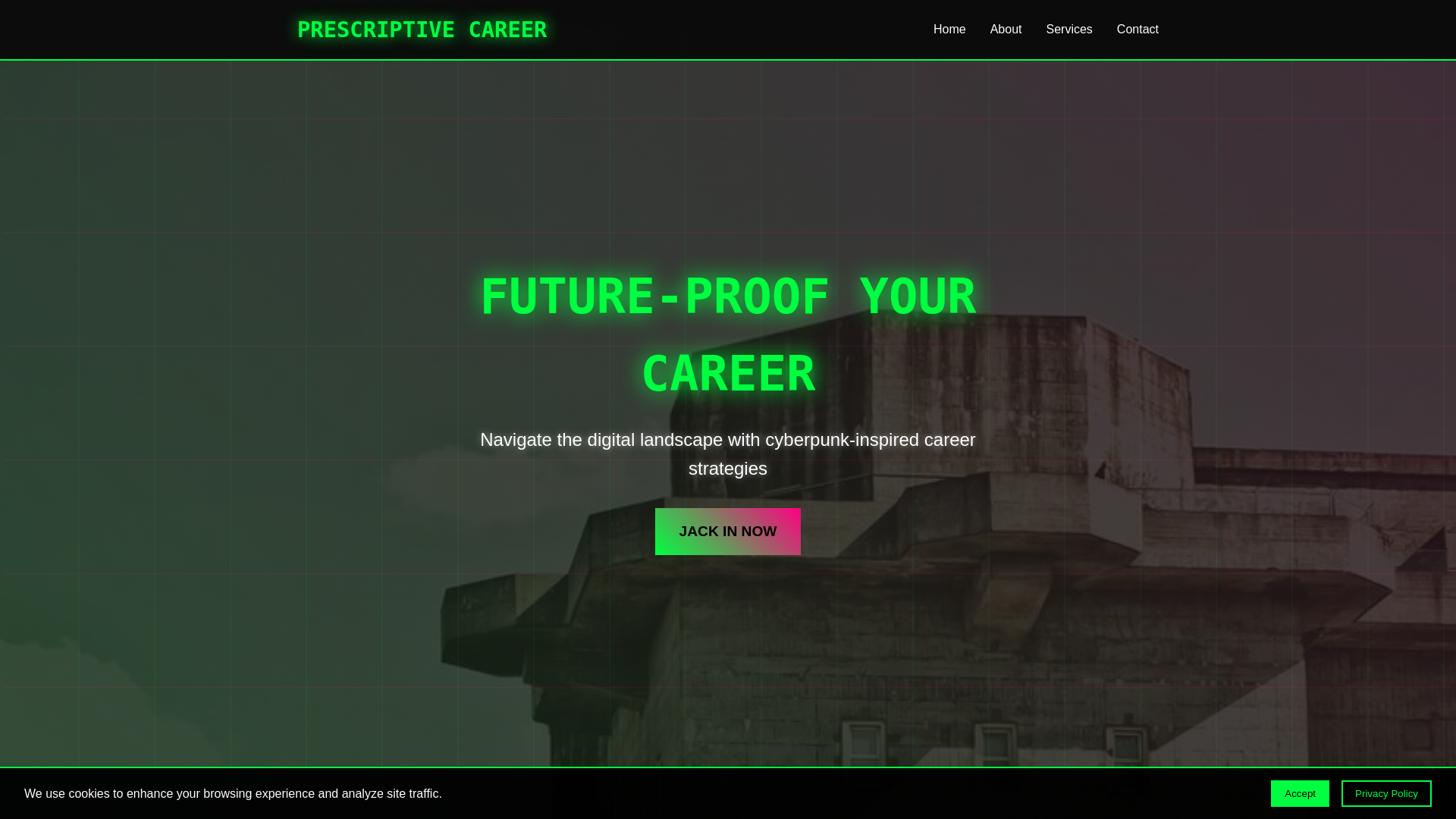 website screenshot of https://prescriptivecareeradvice.cyou/
