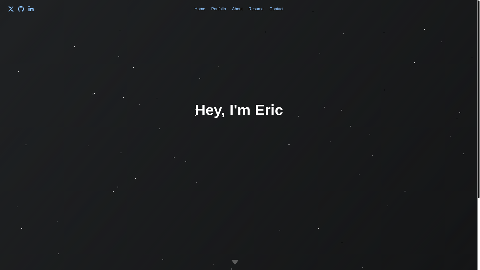 website screenshot of https://eric-lighthall.pages.dev/