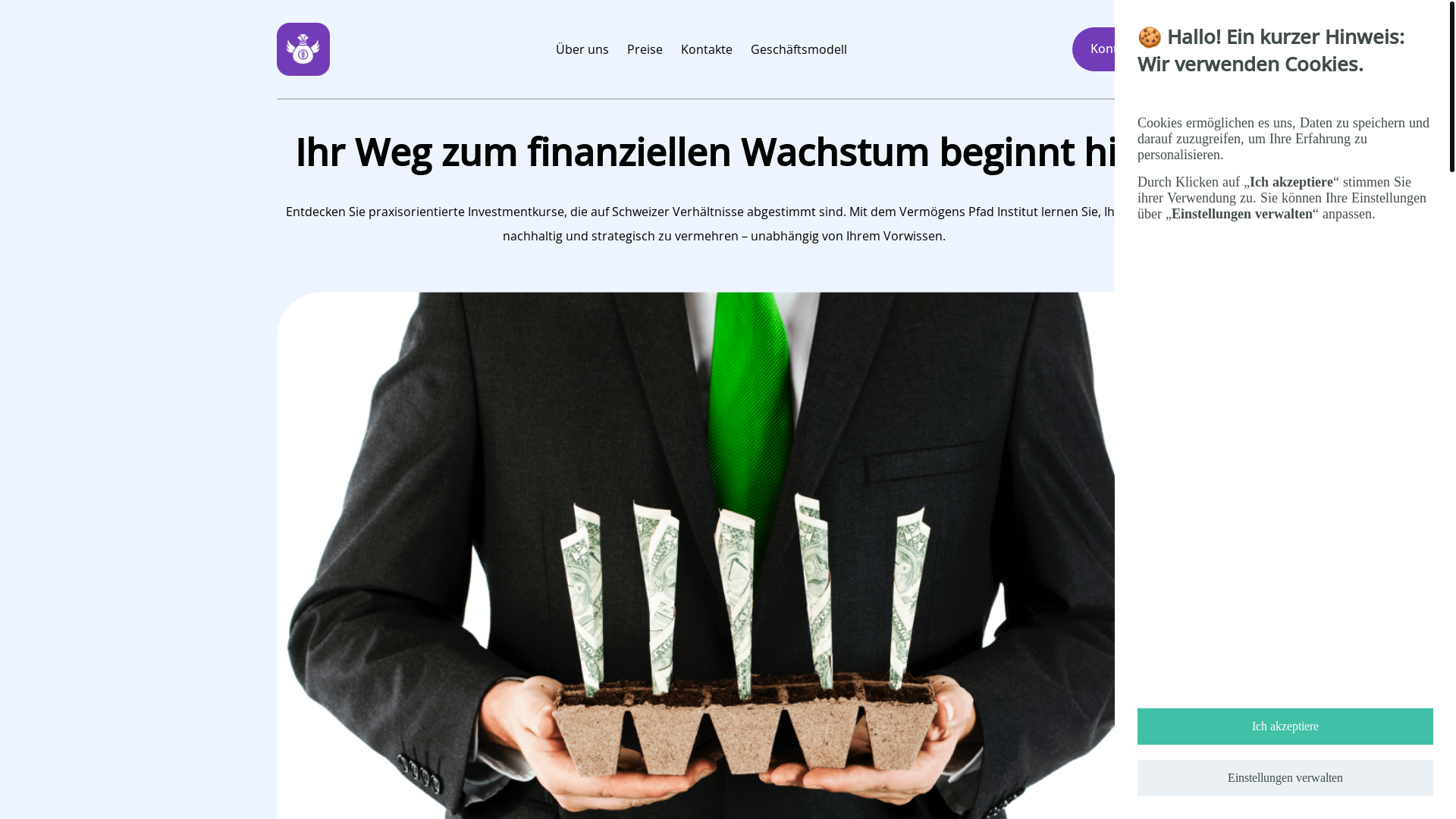 website screenshot of https://smartpassiveinkommen.com/