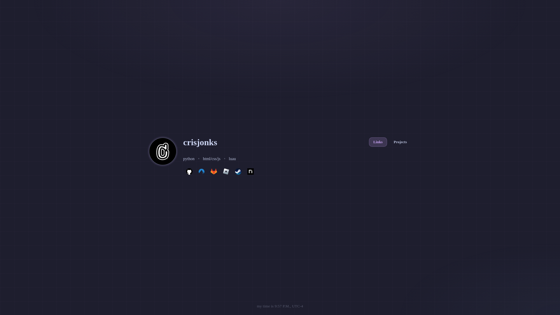 website screenshot of https://crisjonks.pages.dev/