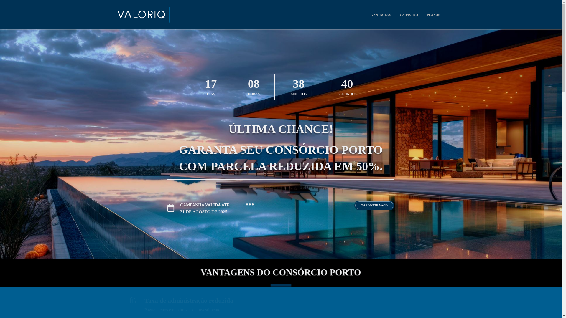 website screenshot of https://consorcioparainvestir.com.br/
