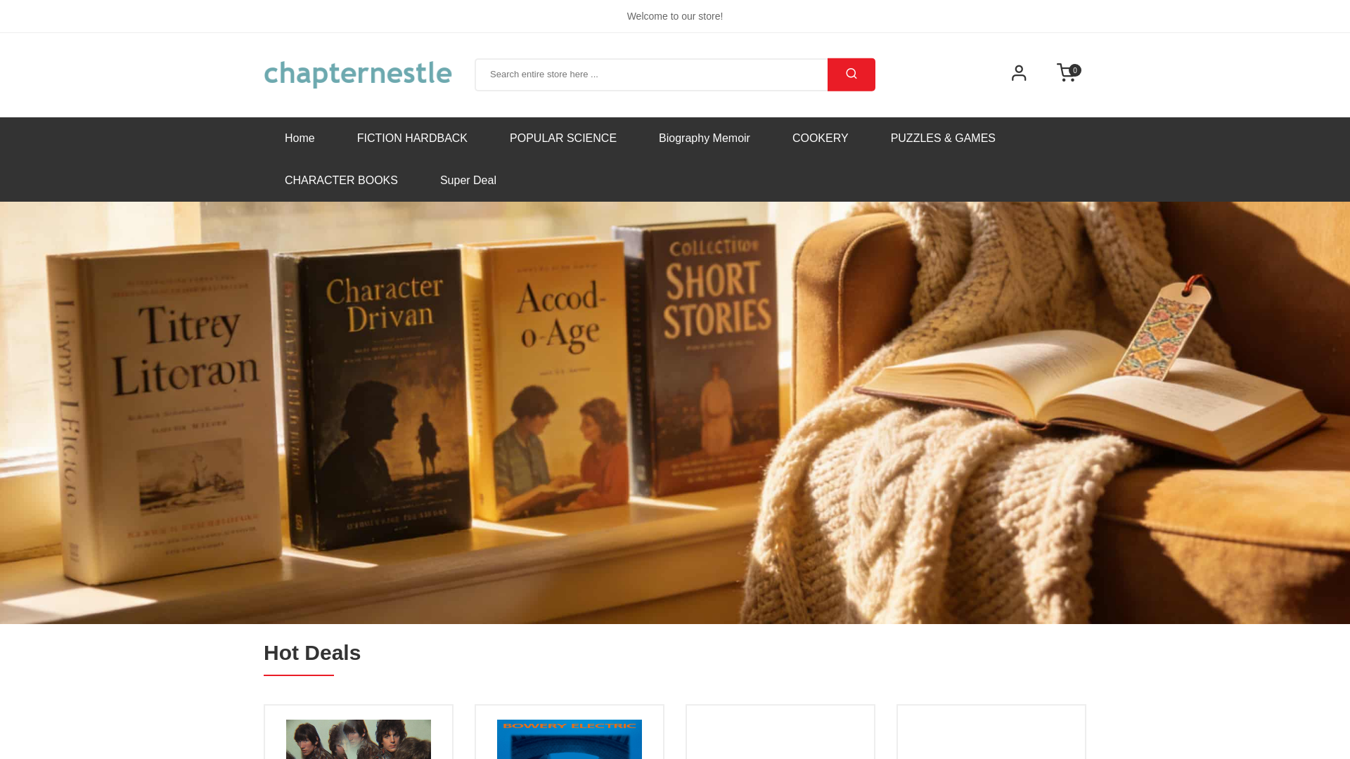 website screenshot of https://chapternestle.com