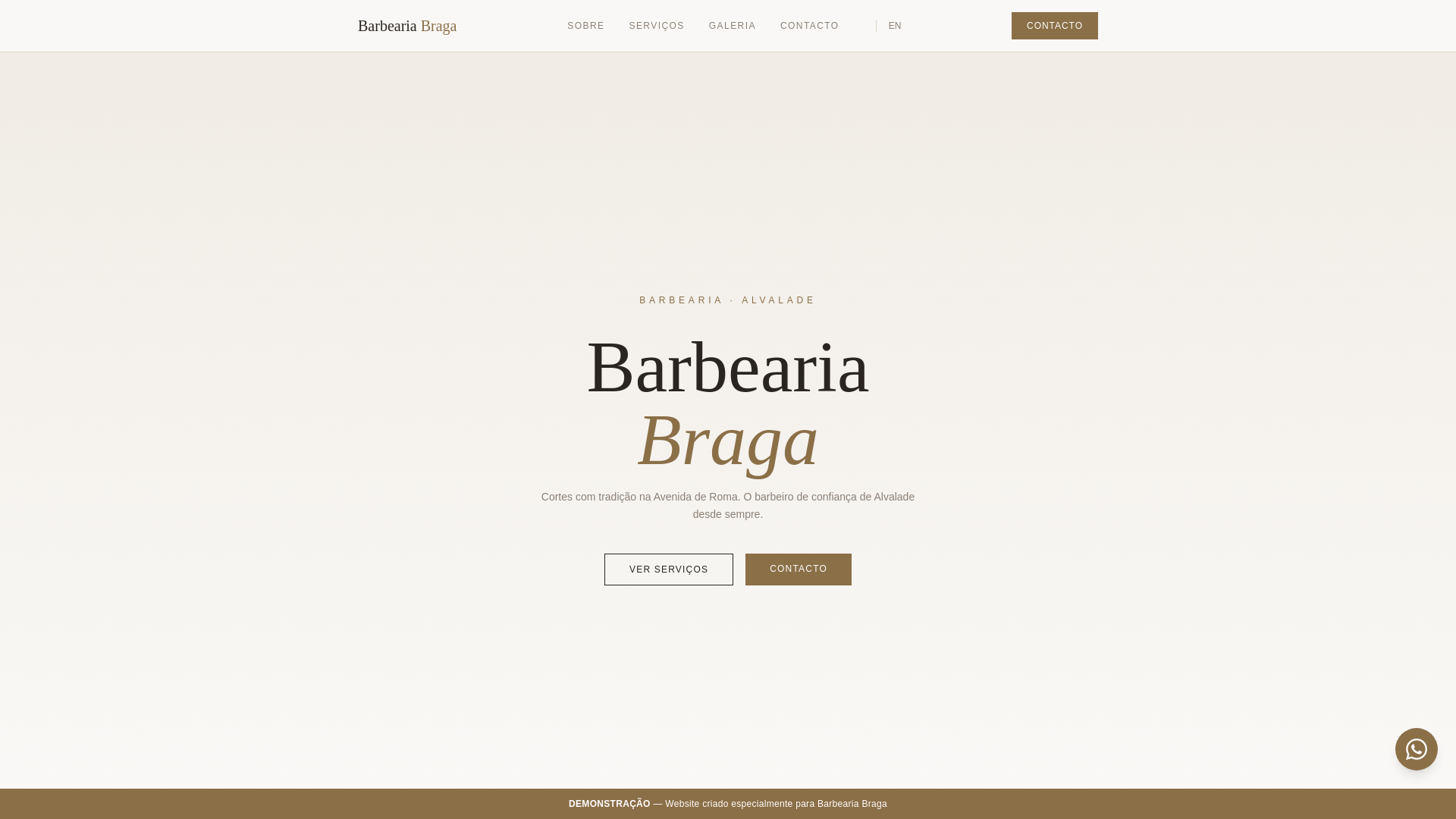 website screenshot of https://barbearia-braga.pages.dev/