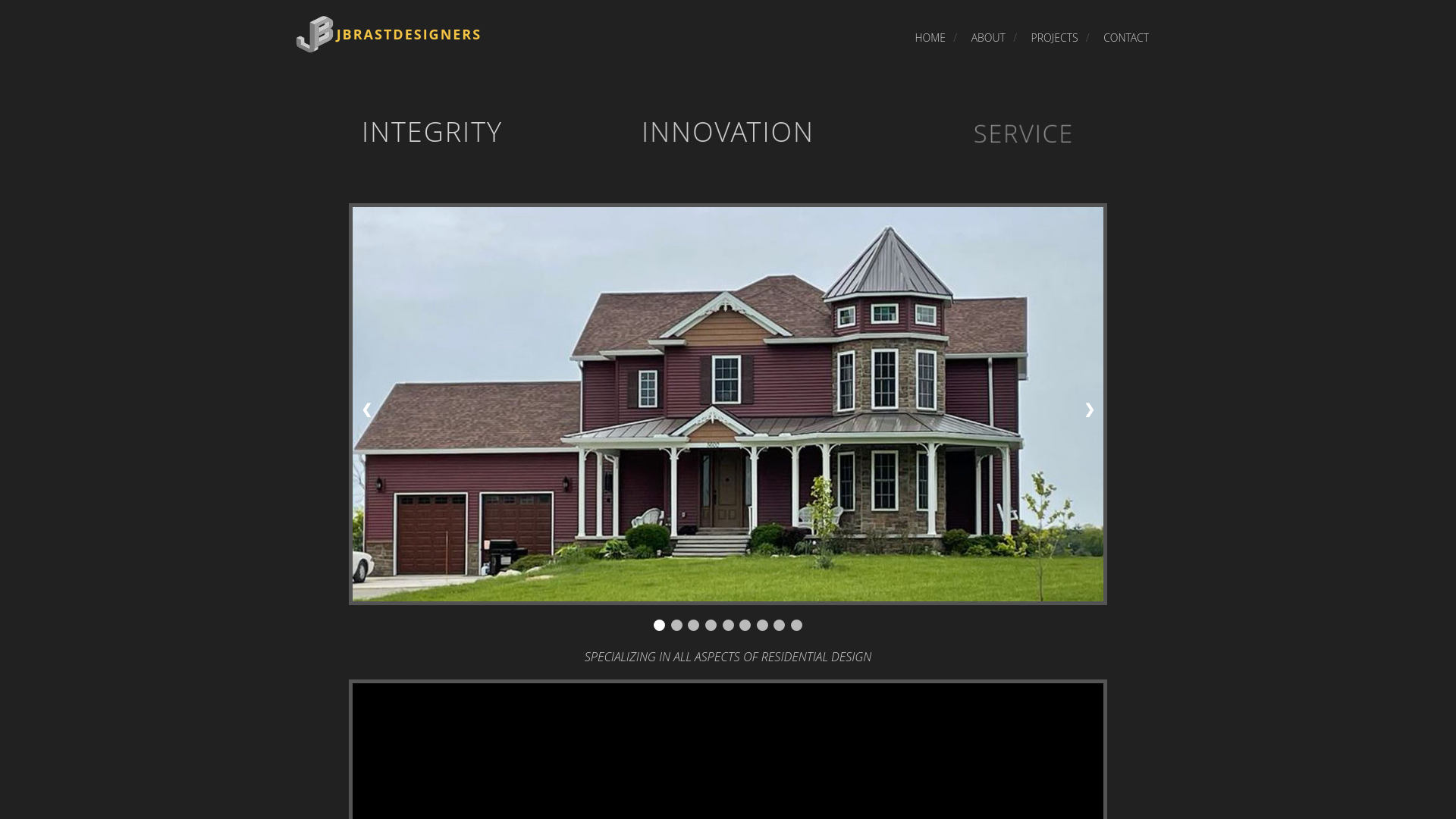 website screenshot of https://jbrastdesign.com/