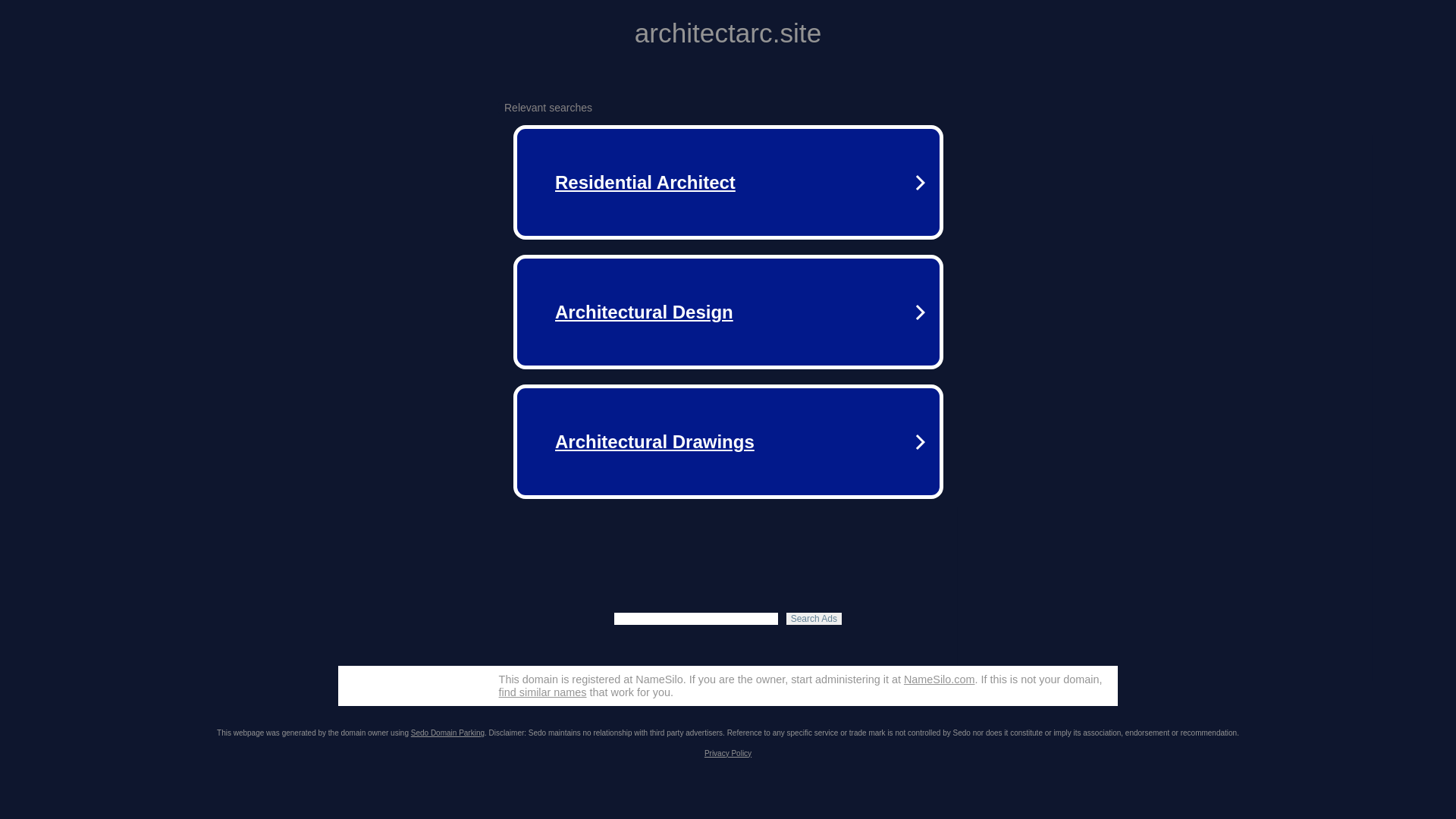 website screenshot of https://architectarc.site/