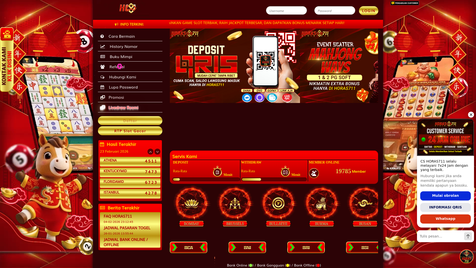 website screenshot of https://horas711lmd.com/