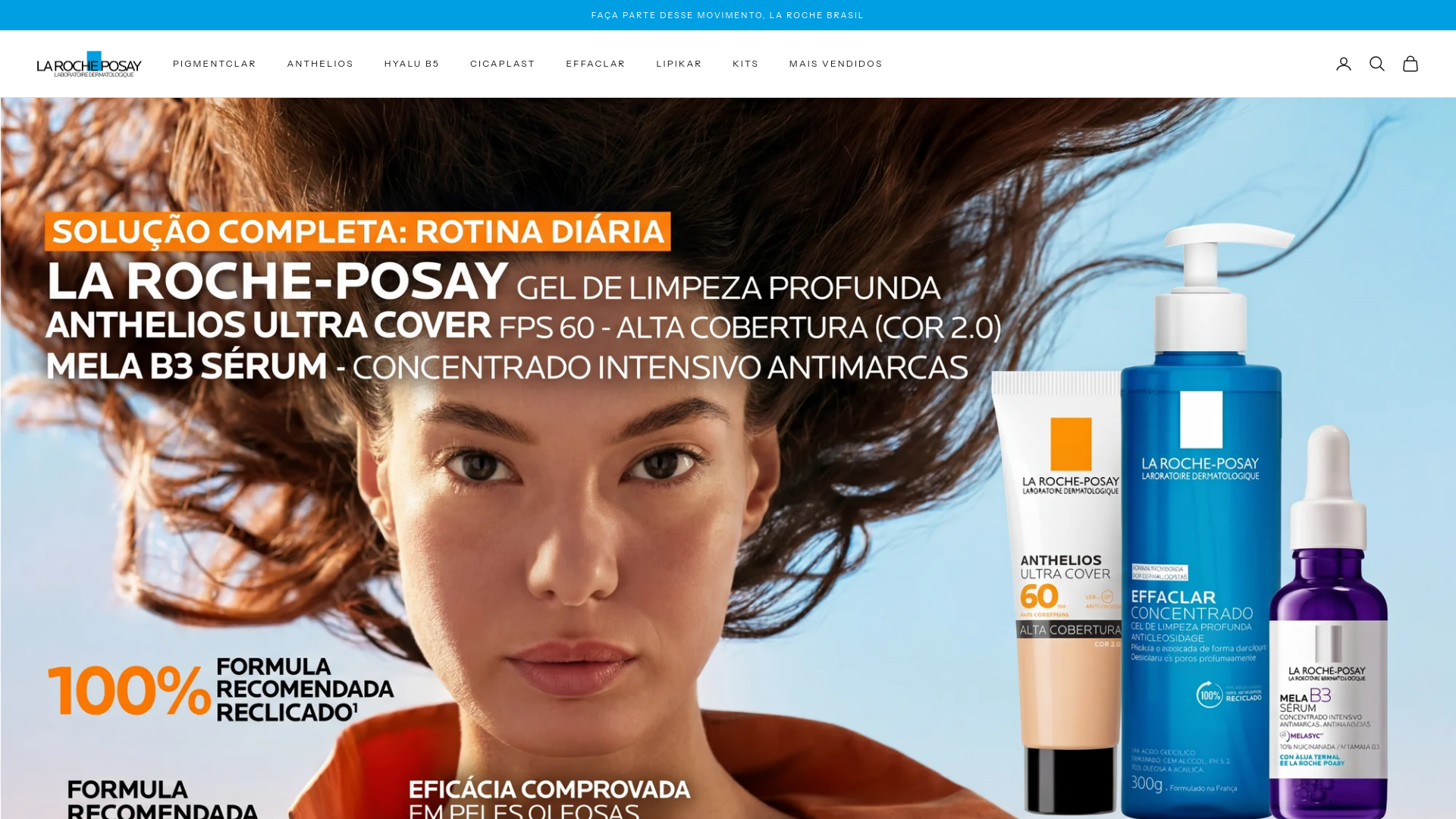 website screenshot of https://larochepozay.website/