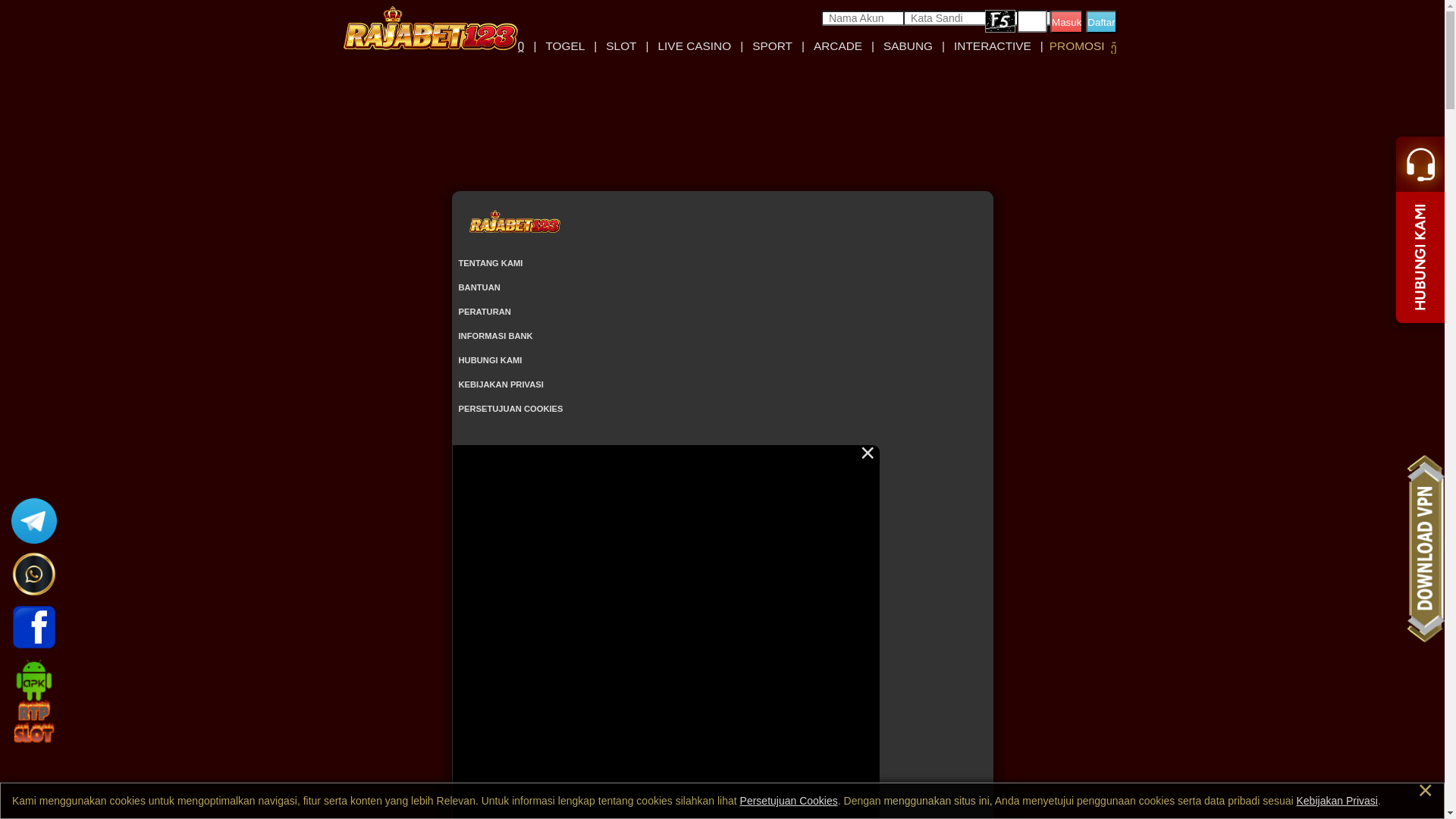 website screenshot of https://rajabet123bw.xyz/