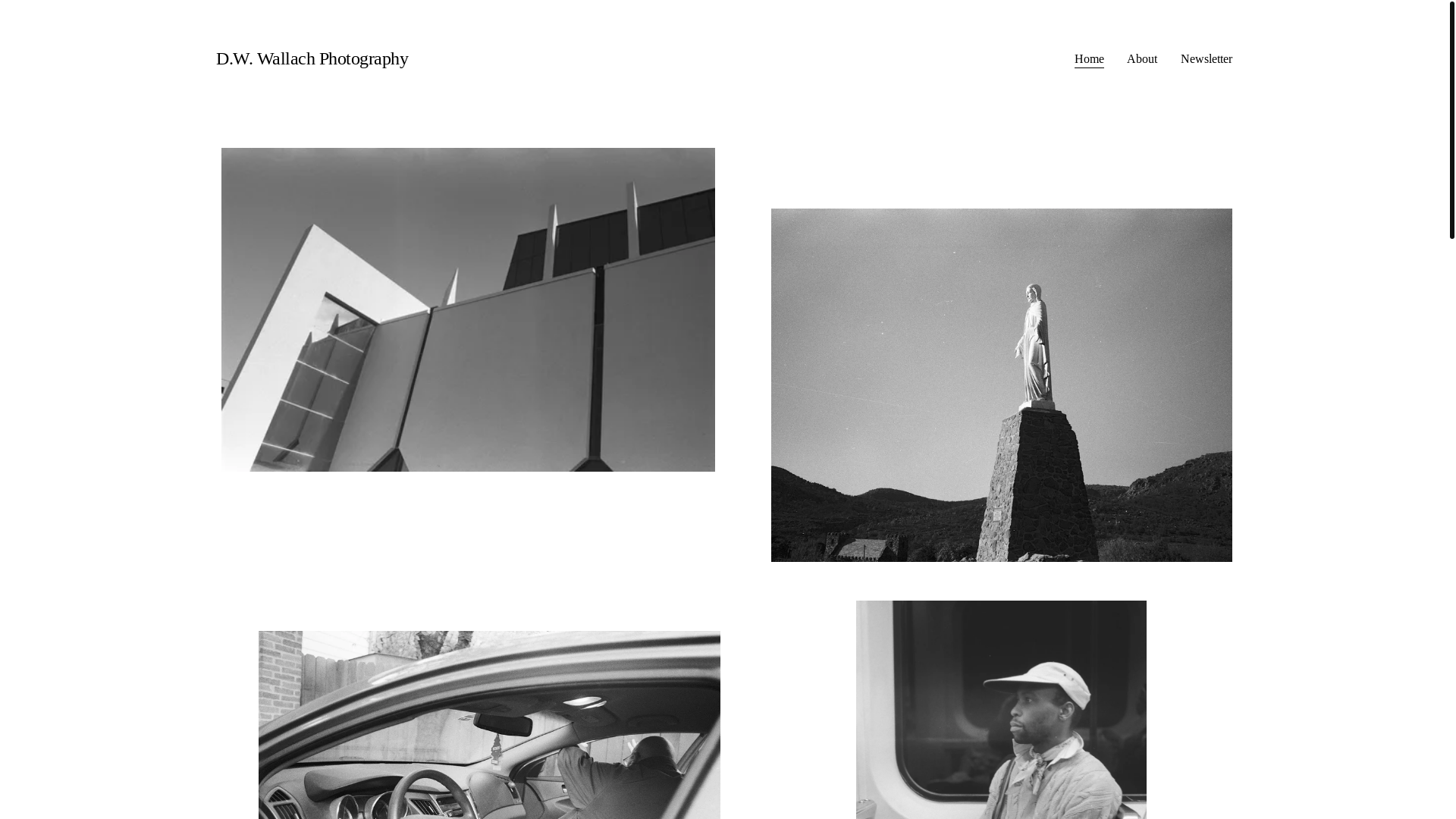 website screenshot of https://bruciewphotography.com/