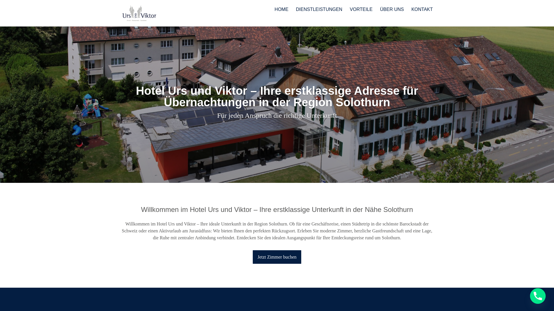 website screenshot of https://solothurn-hotel.ch