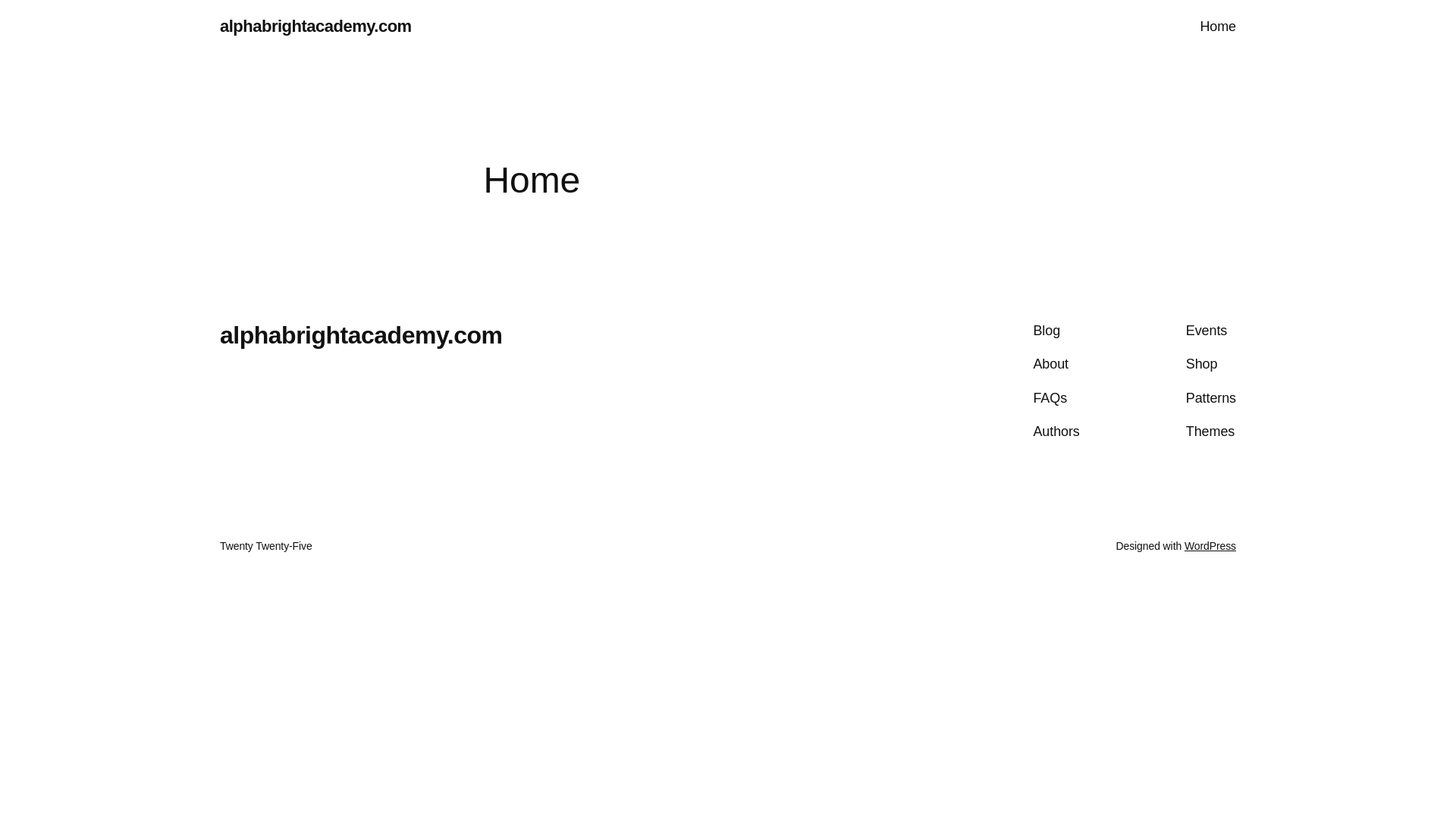 website screenshot of https://alphabrightacademy.com/