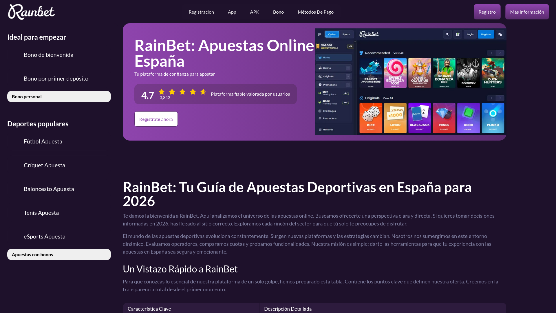website screenshot of https://rainbet-online-apuestas-com.pages.dev/