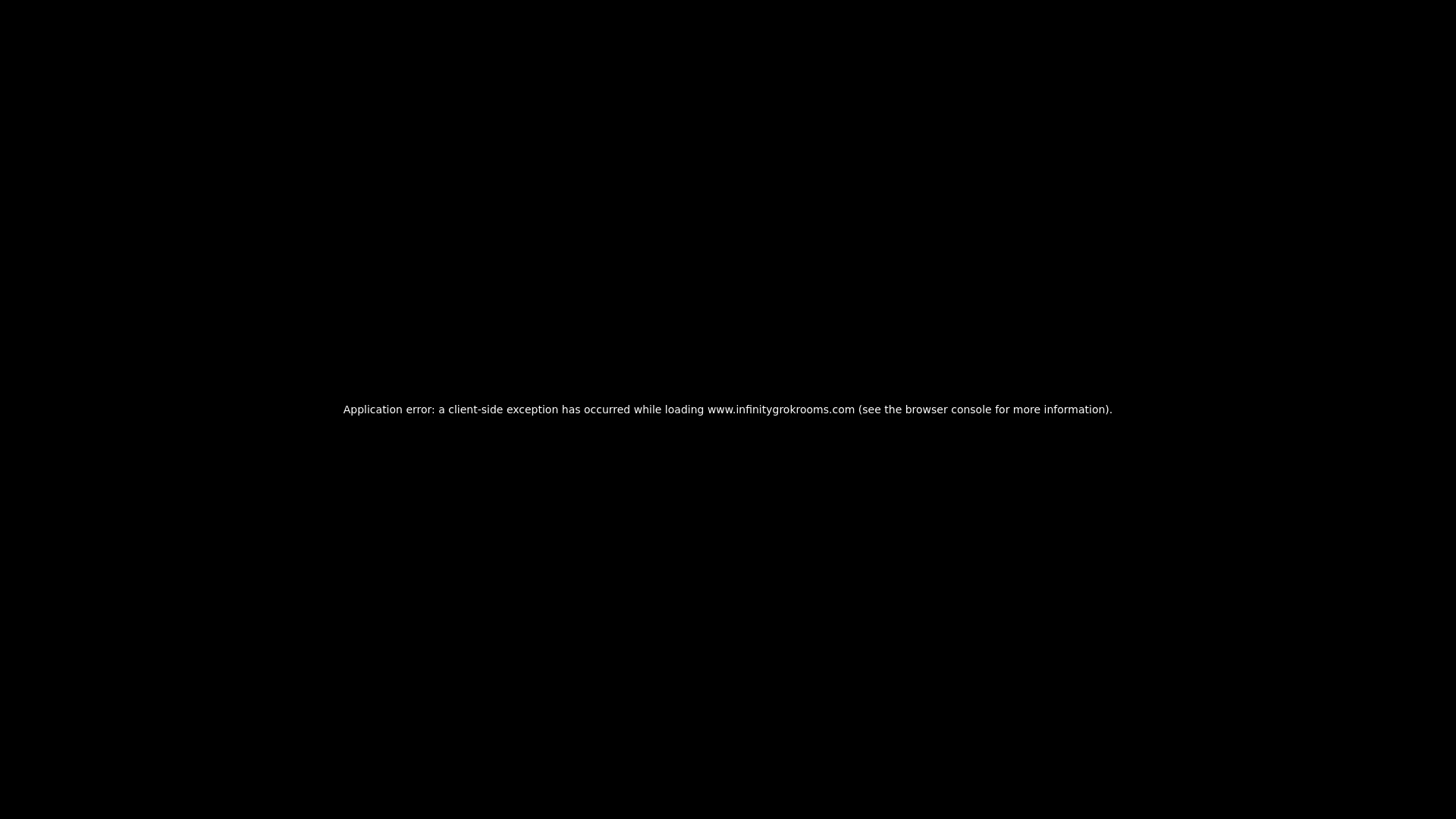 website screenshot of https://infinitygrokrooms.com/