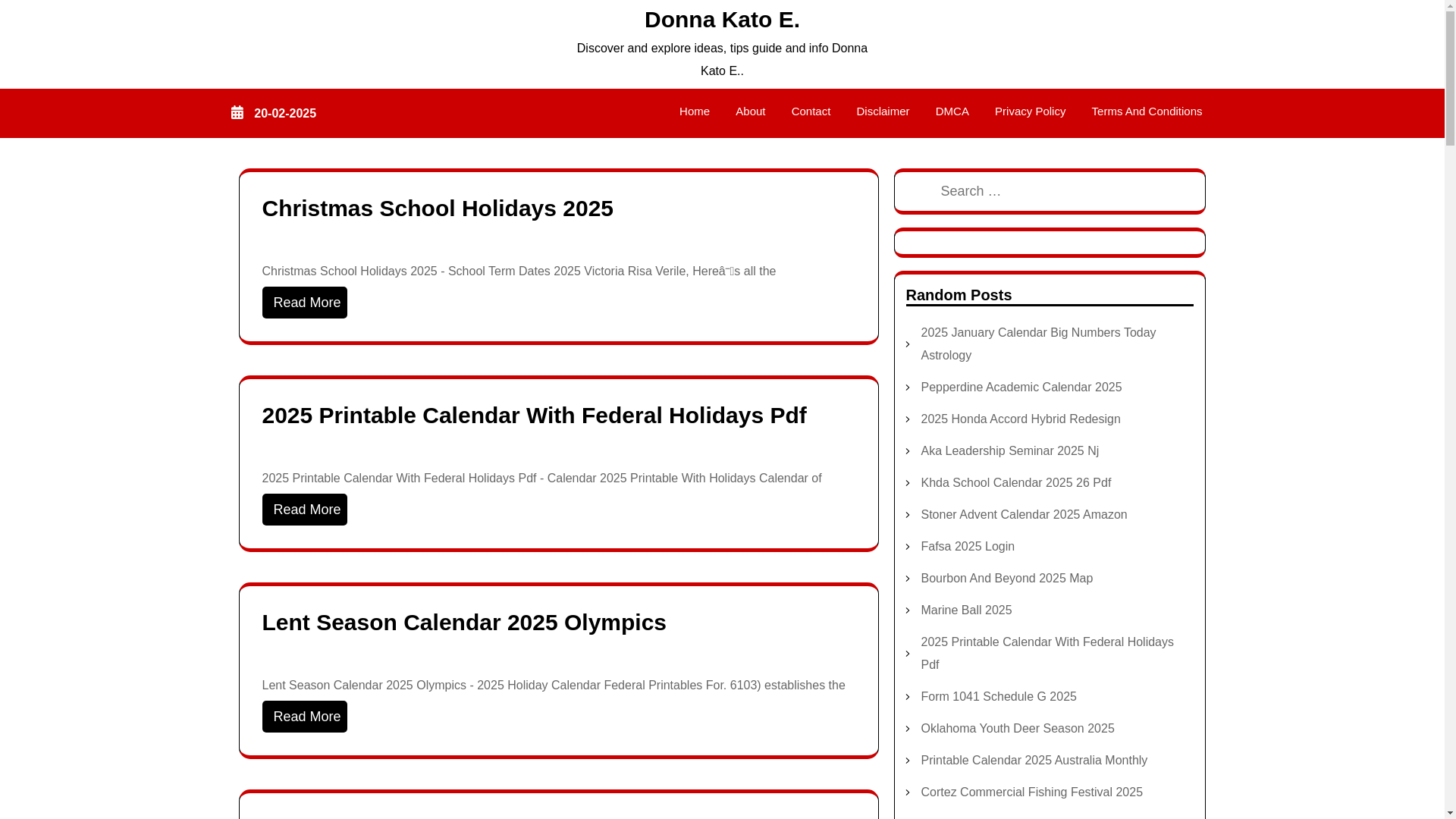 website screenshot of https://donnakatoe.pages.dev/