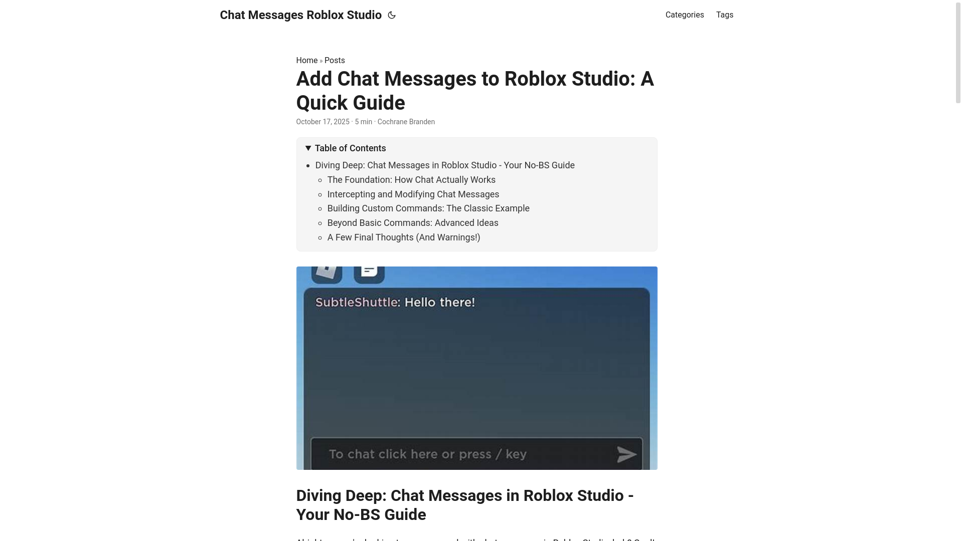 website screenshot of https://chat-messages-roblox-studio.pages.dev/