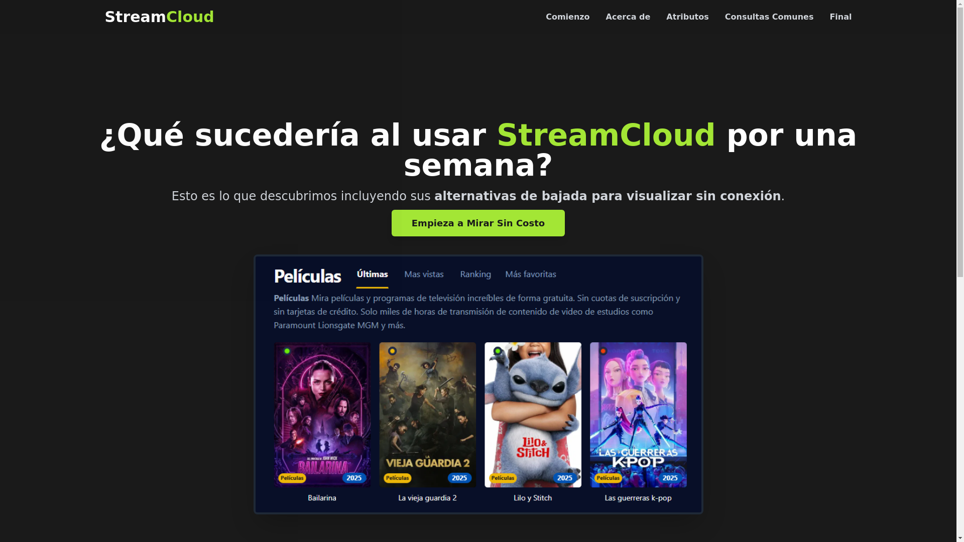 website screenshot of https://streamcloud-fe2u.pages.dev/