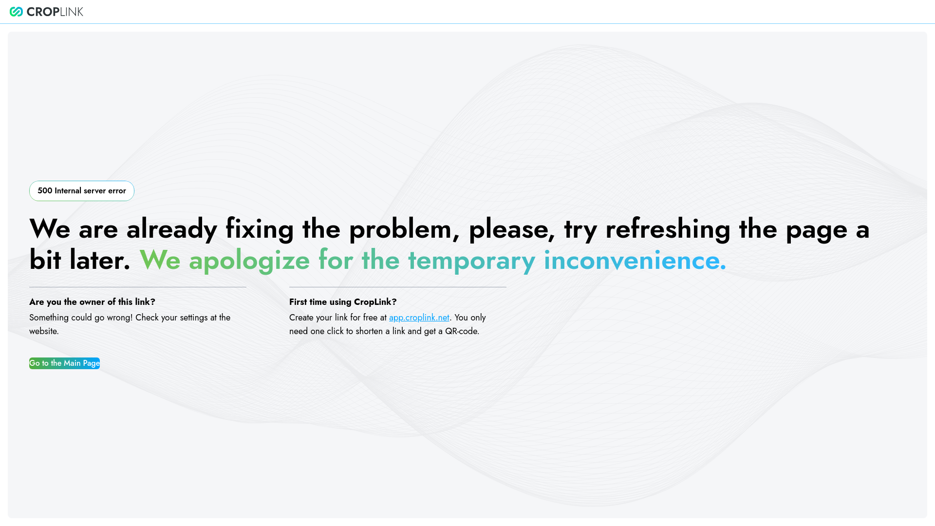 website screenshot of https://crop.link/1iqe8z