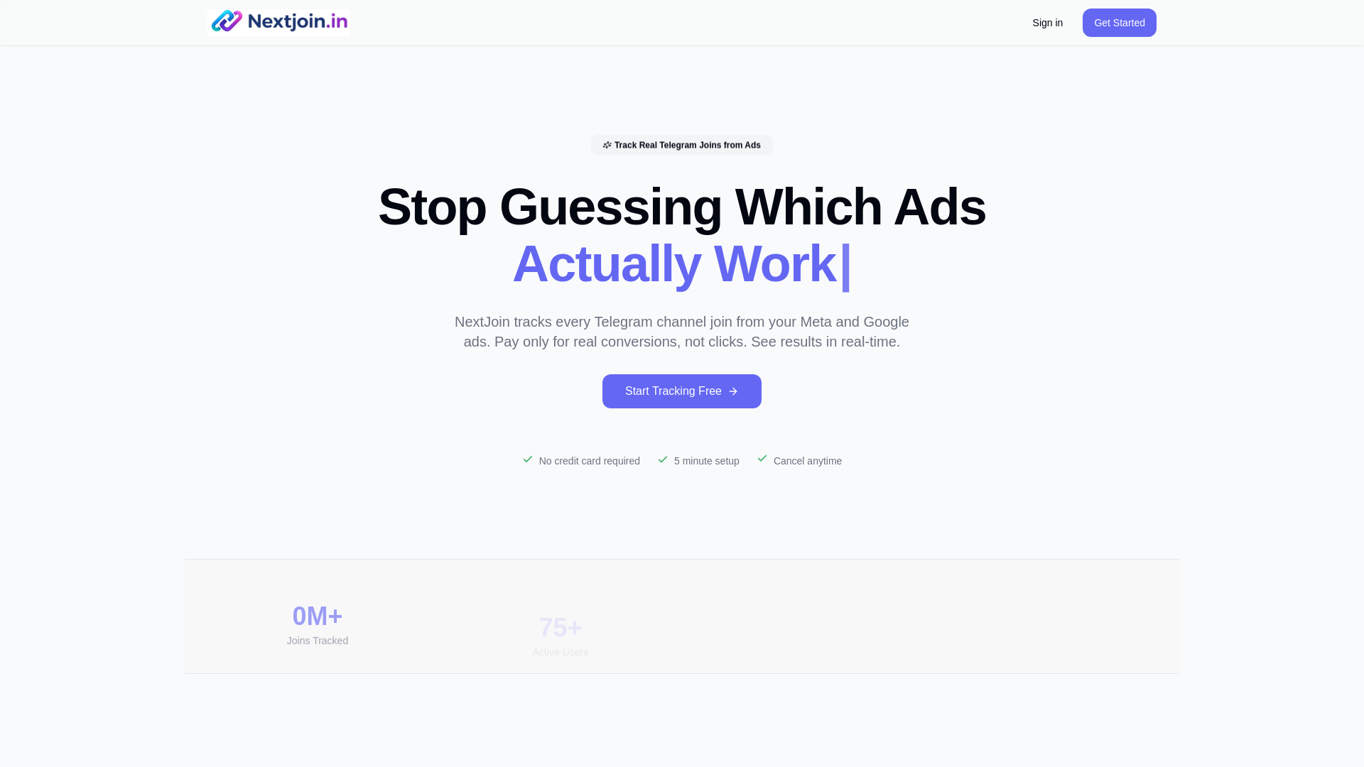 website screenshot of https://nextjoin.in