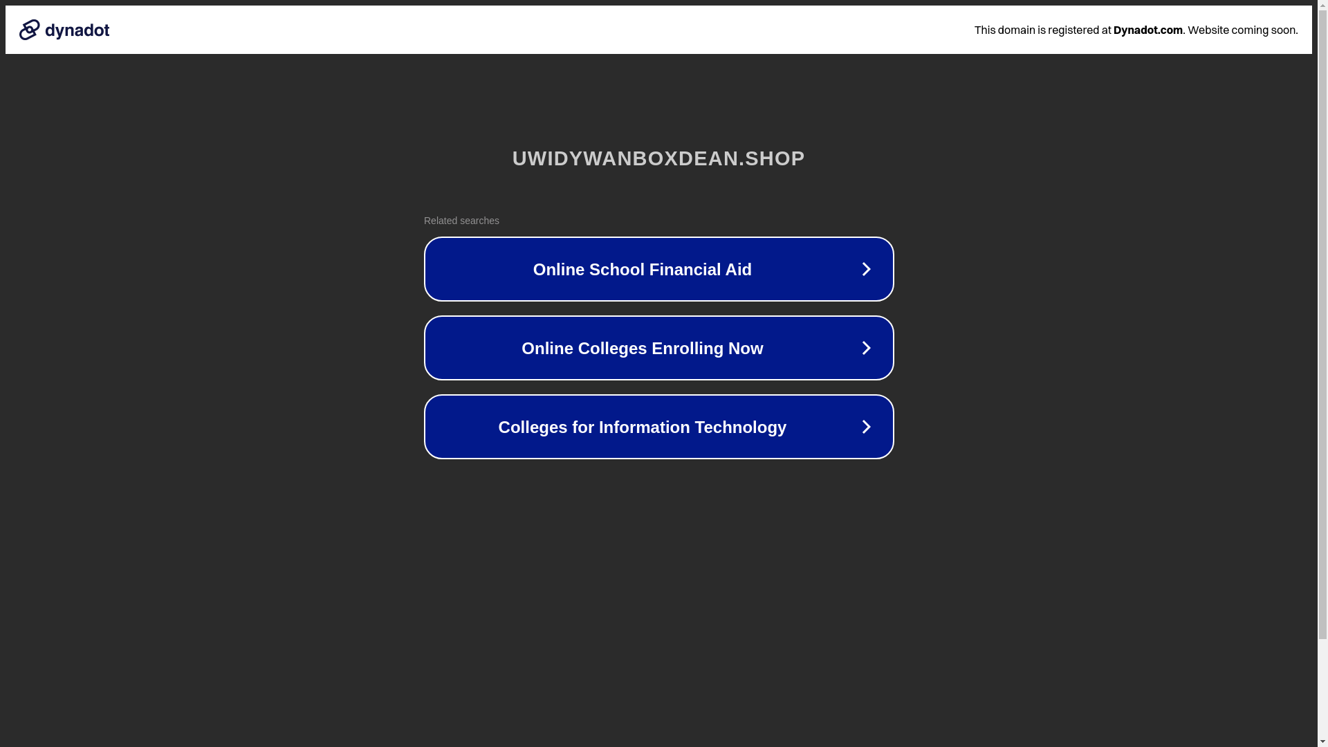 website screenshot of https://uwidywanboxdean.shop/