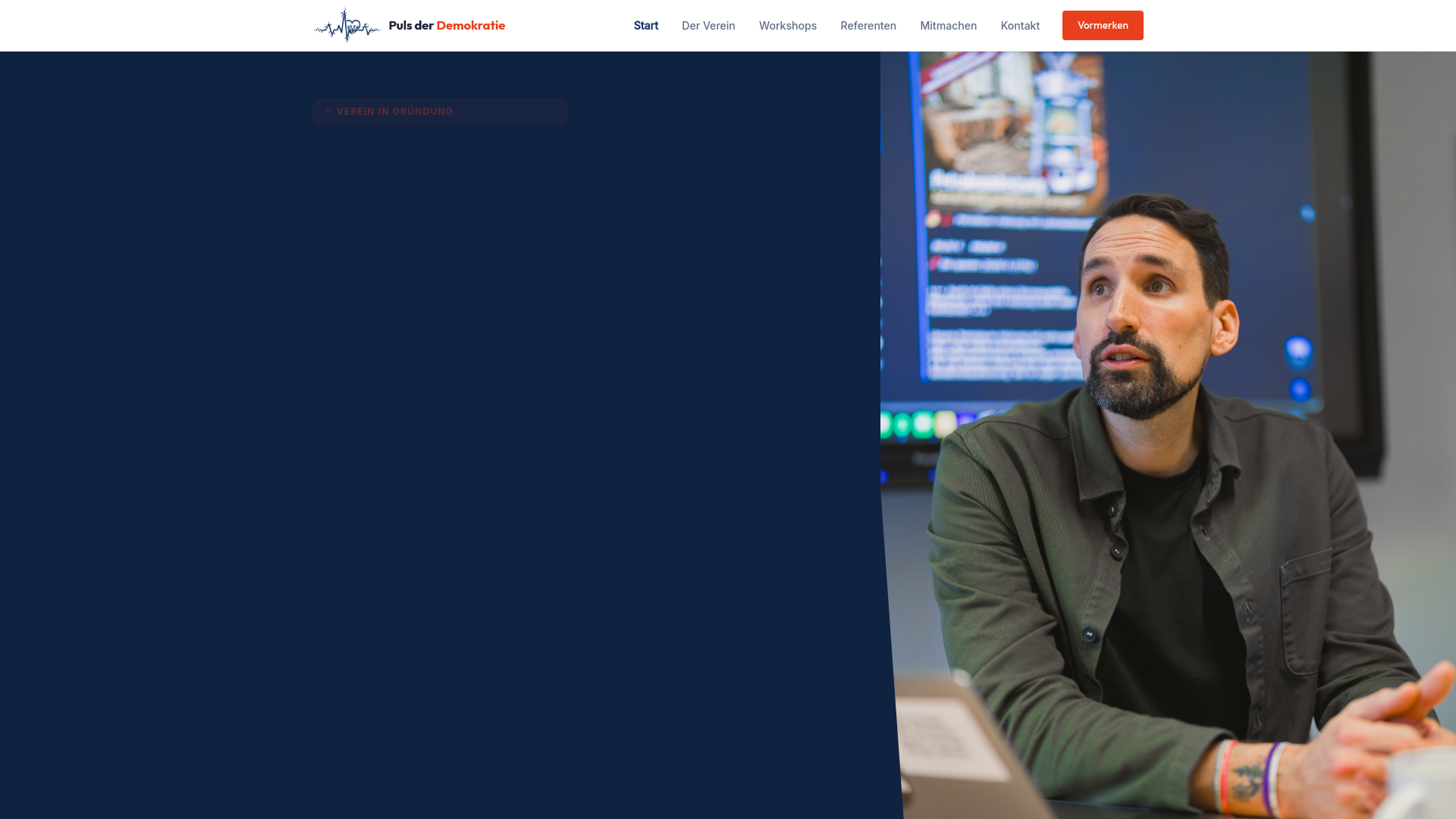 website screenshot of https://pulsderdemokratie.de/