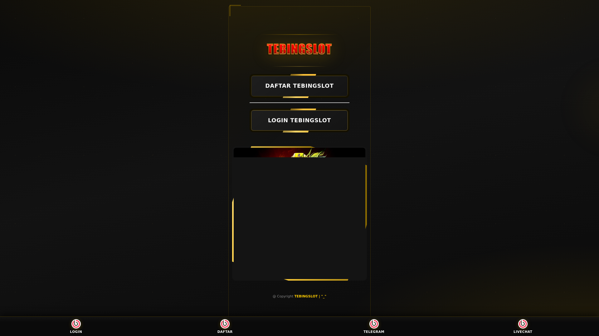 website screenshot of https://game-tebingslot.pages.dev/