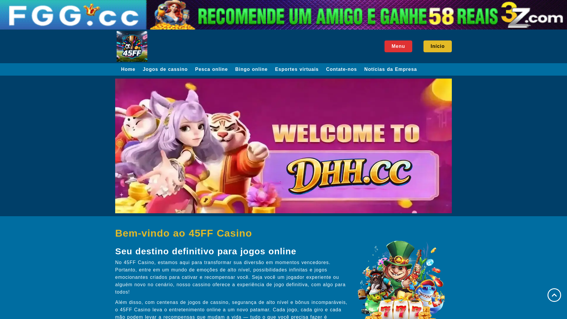 website screenshot of https://bet45ff.com