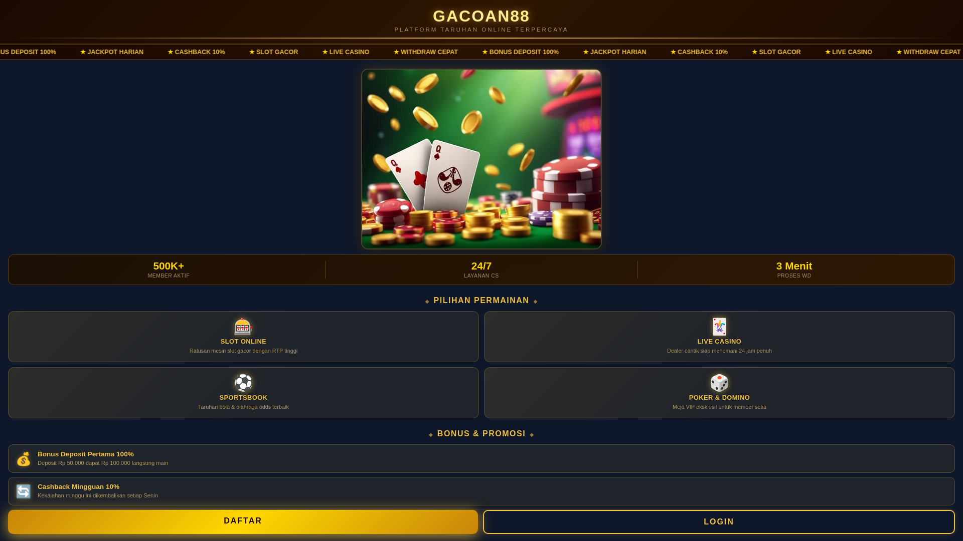 website screenshot of https://gacoan88-login.pages.dev/