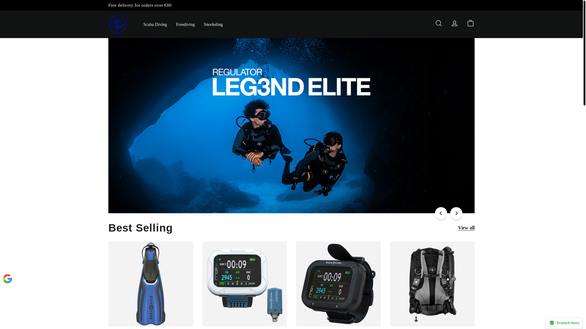 website screenshot of https://aqualung.sa.com/